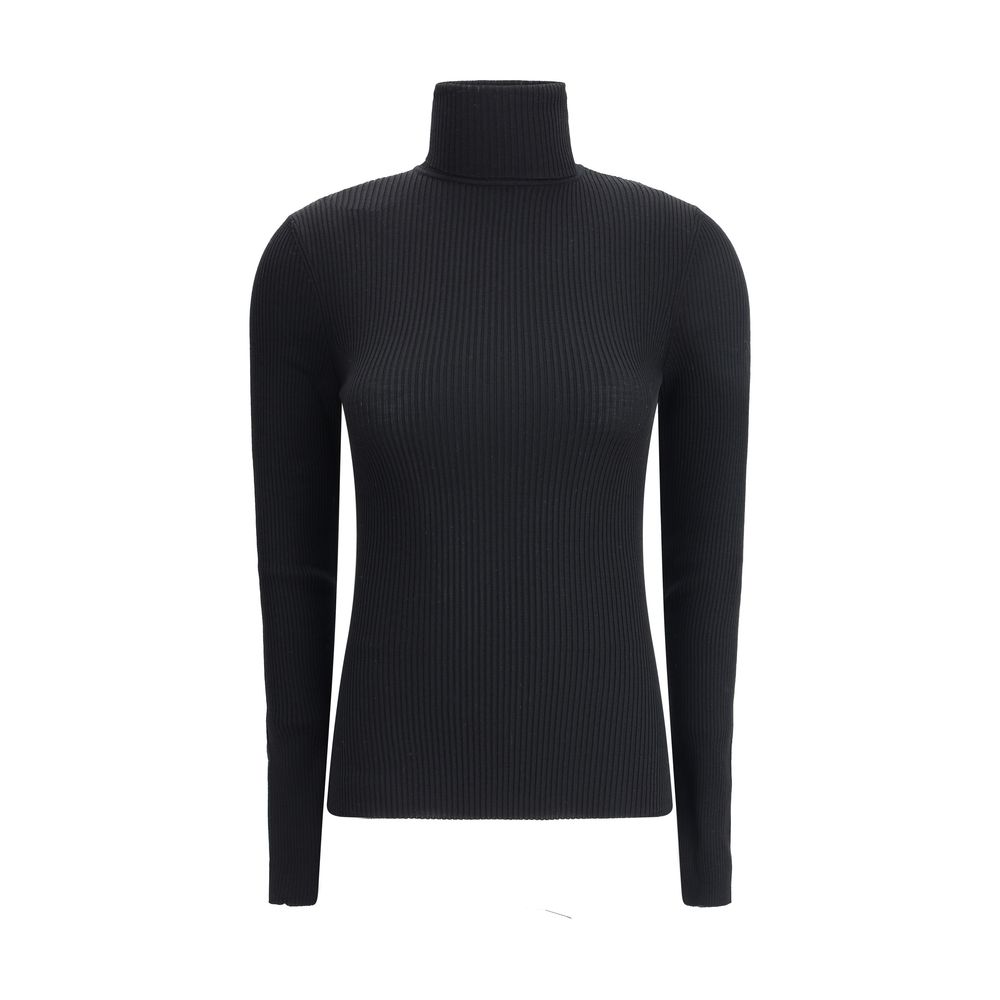Wolford Schwarzer Wollrollkragenpullover
