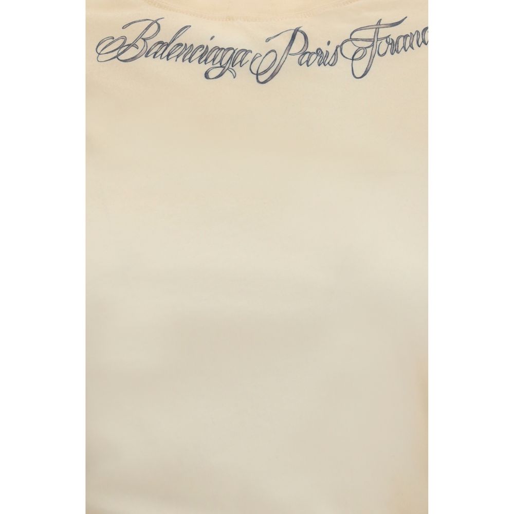Balenciaga Beiges Baumwoll-T-Shirt