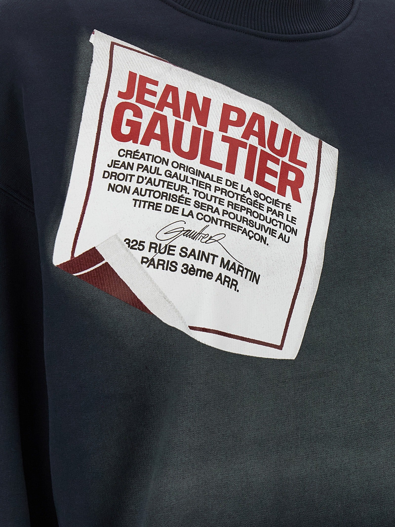 Jean Paul Gaultier Blauer Baumwoll-Sweatshirt