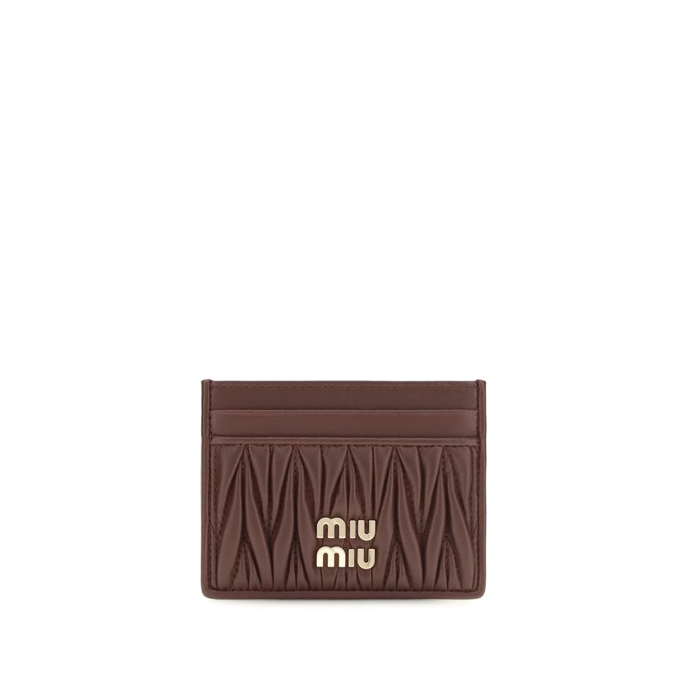 Miu Miu Bordeaux Lamm Ovis Aries Aries Geldbörse