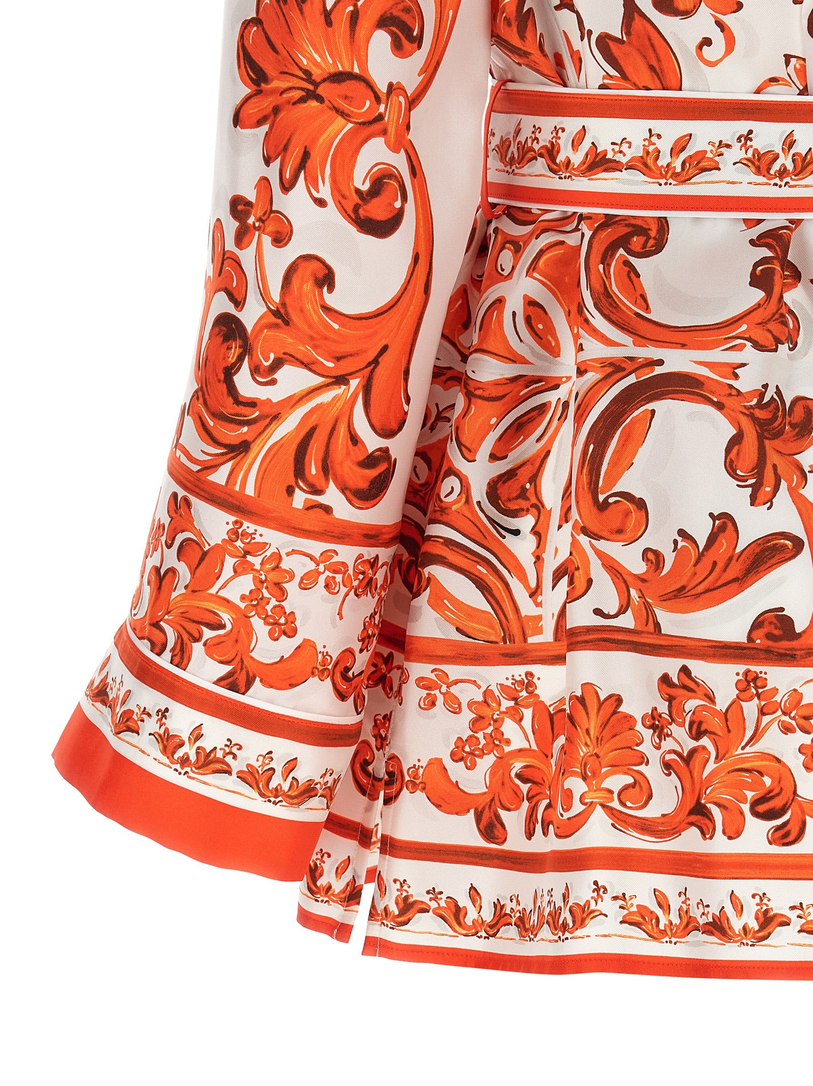 Dolce & Gabbana Orange Seidenbluse