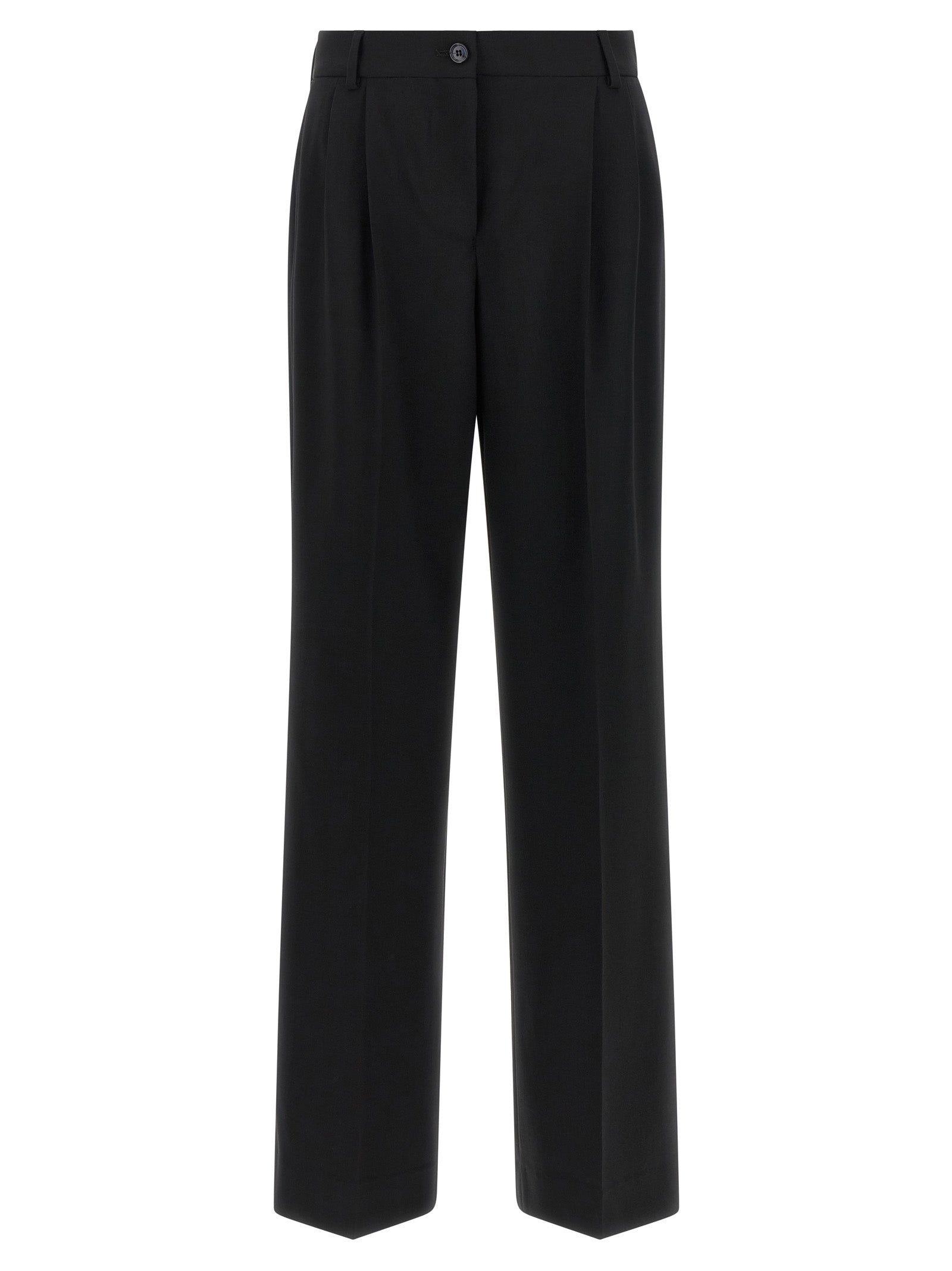 Dolce & Gabbana Schwarze Hose aus reiner Schurwolle