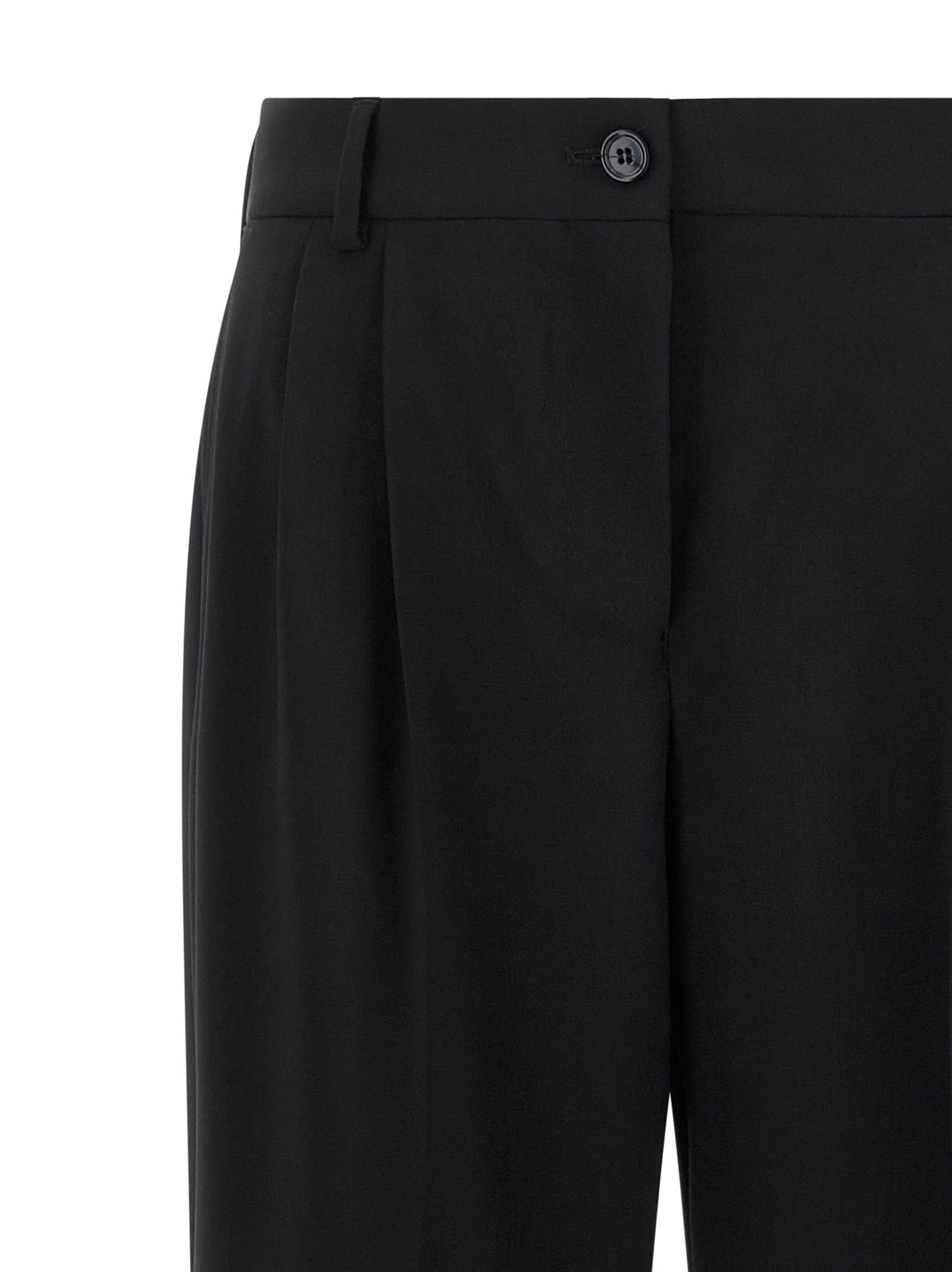 Dolce & Gabbana Schwarze Hose aus reiner Schurwolle
