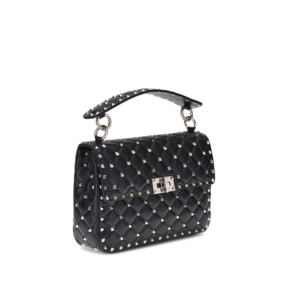 Valentino Garavani Schwarze Lammleder Handtasche Ovis Aries Aries