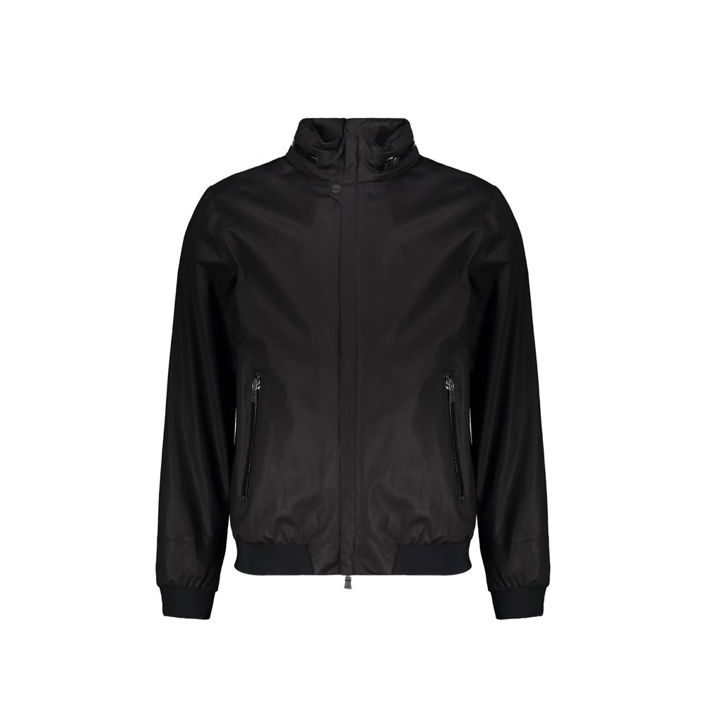 Herno Schwarze Baumwoll-Shell-Jacke