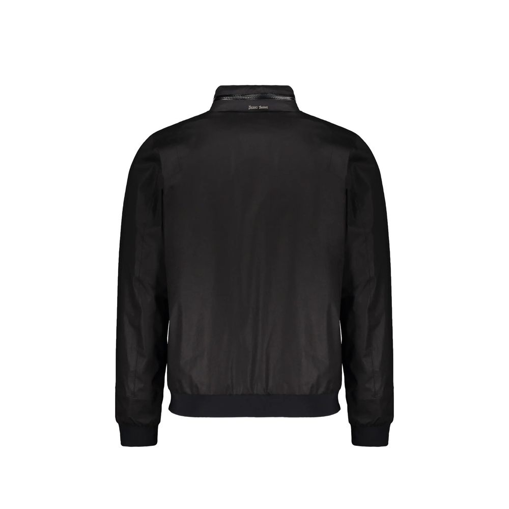 Herno Schwarze Baumwoll-Shell-Jacke