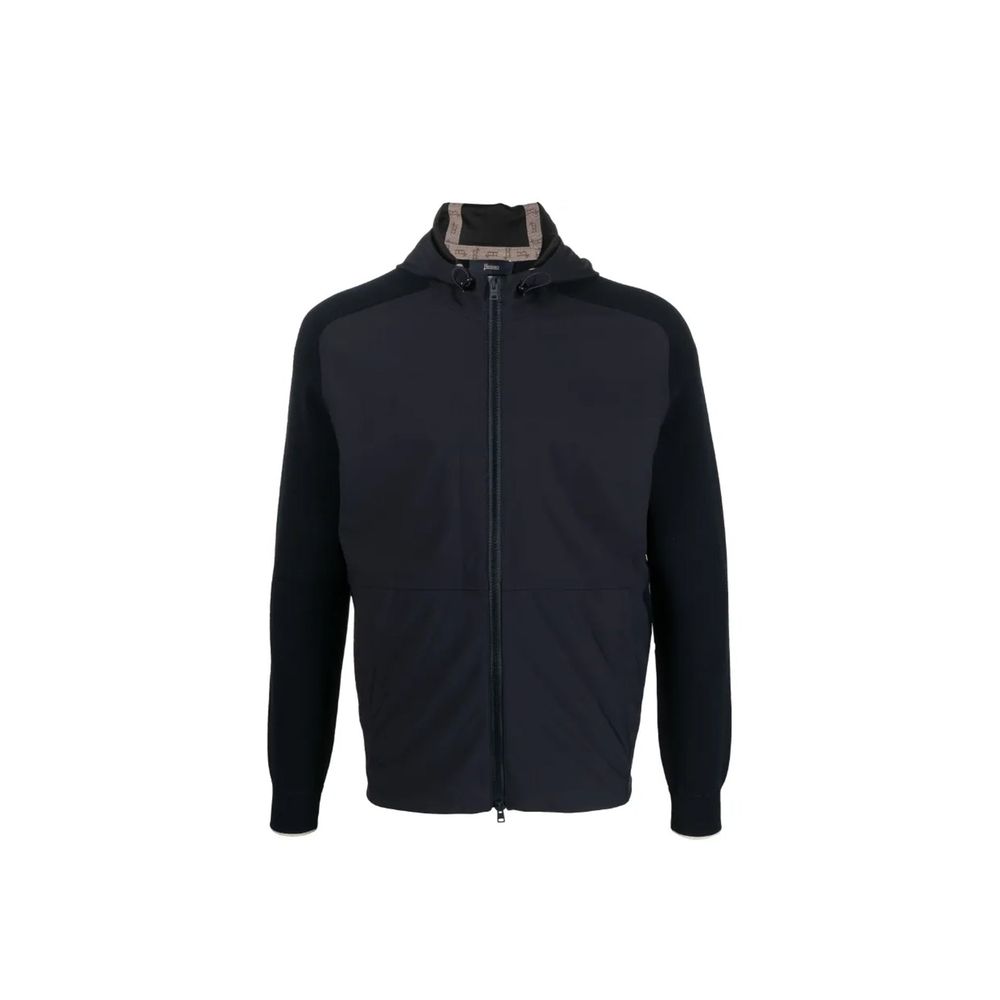 Herno Blaue Baumwoll-Shell-Jacke