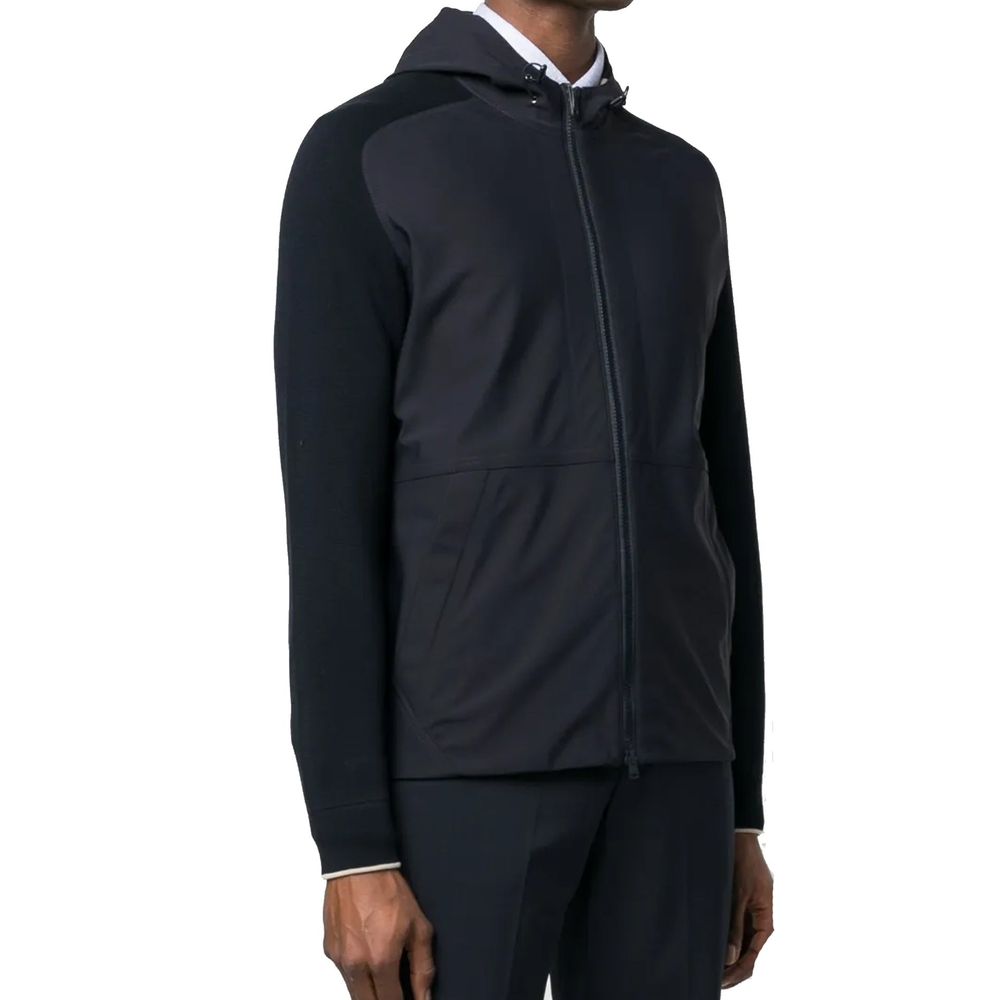 Herno Blaue Baumwoll-Shell-Jacke