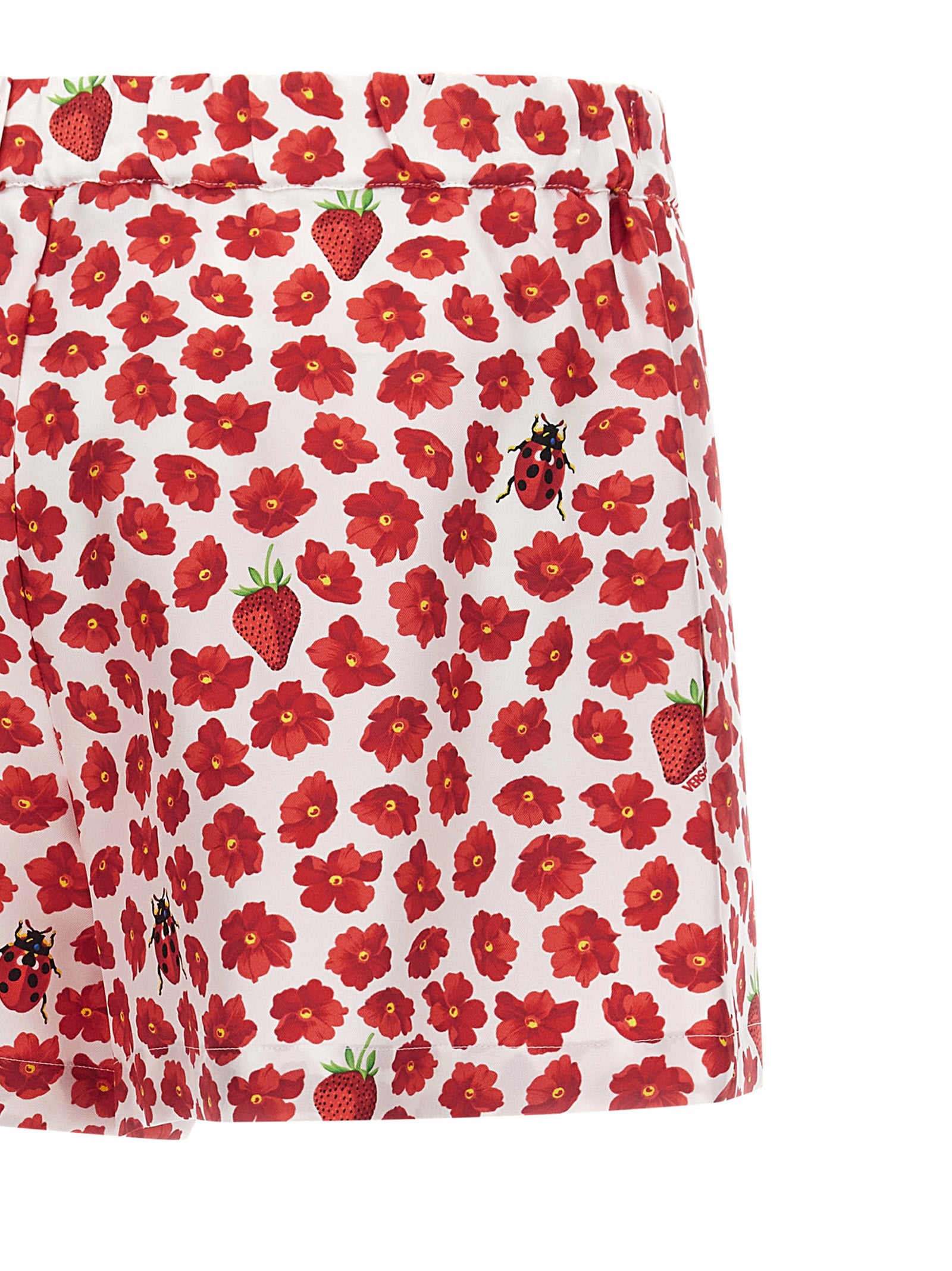Versace Mehrfarbige Cargo-Shorts aus Seide