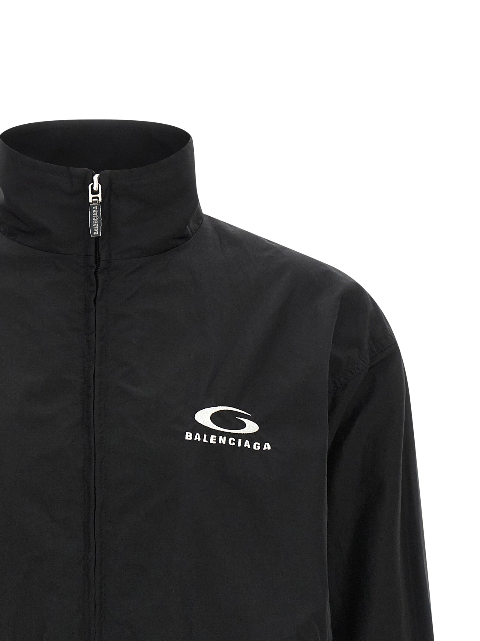 Balenciaga Schwarzer Bomber aus Baumwolle