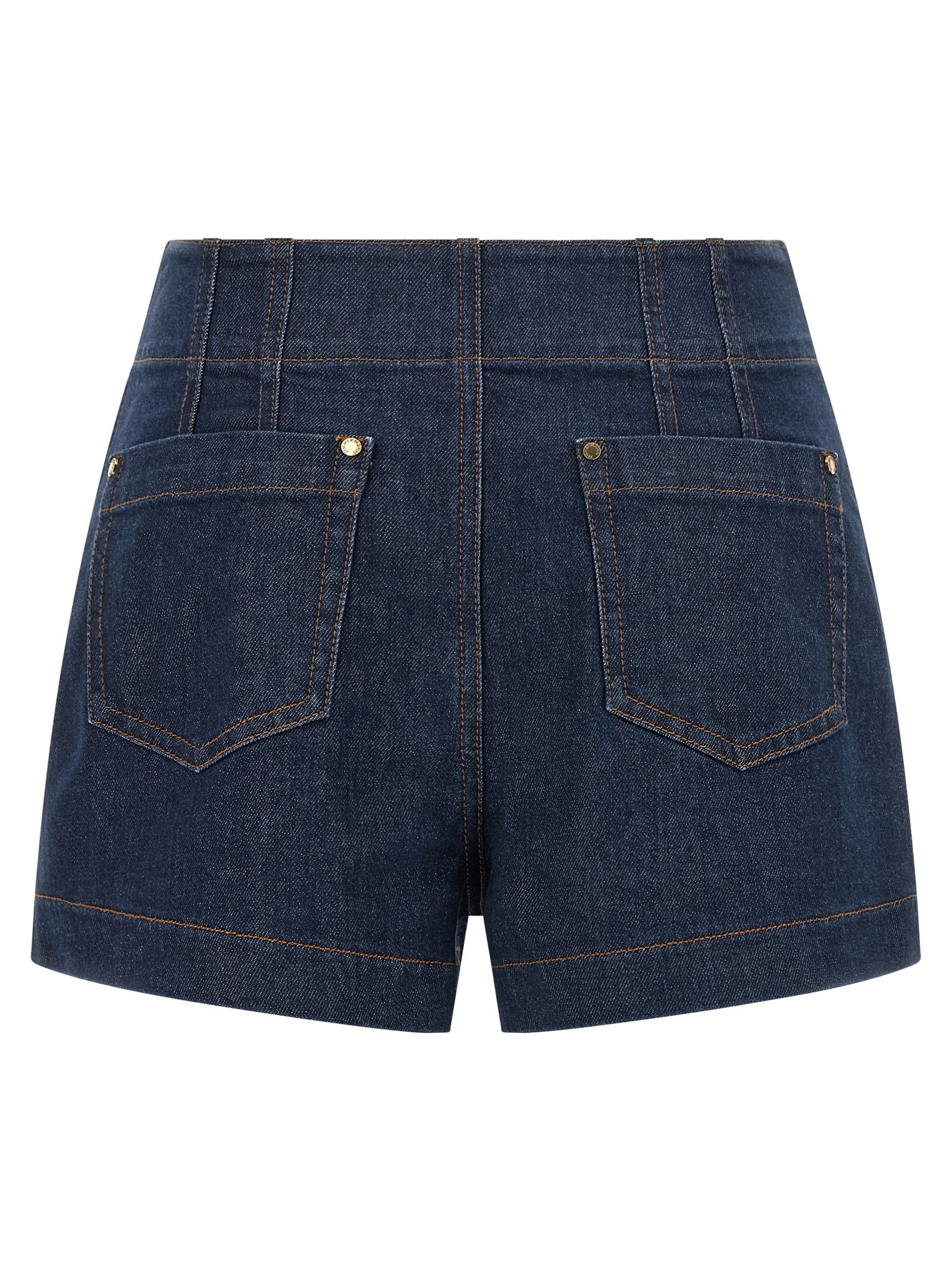 Zimmermann Blaue Baumwoll-Bermudashorts