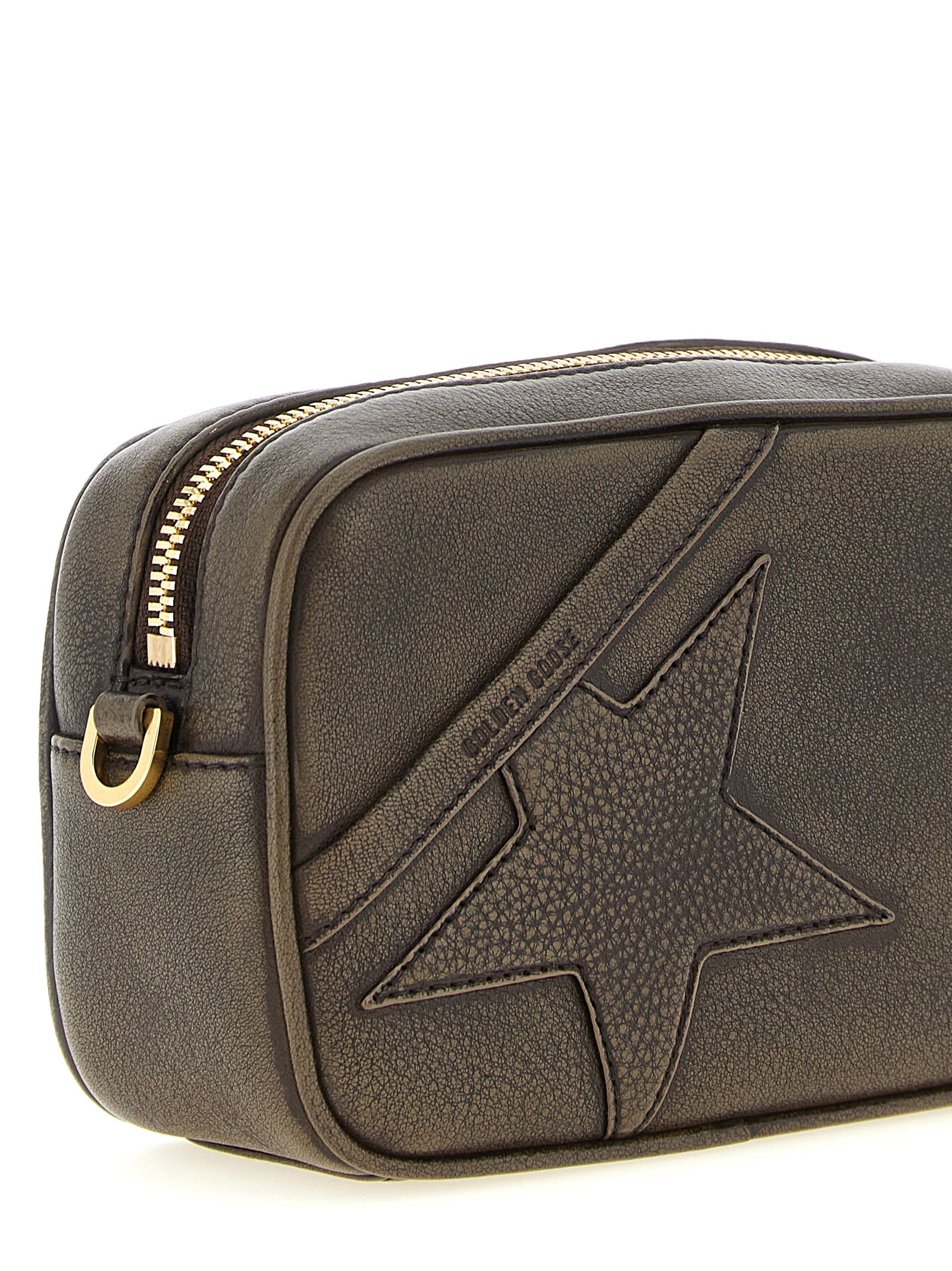 Golden Goose Braune Clutch aus Rindsleder