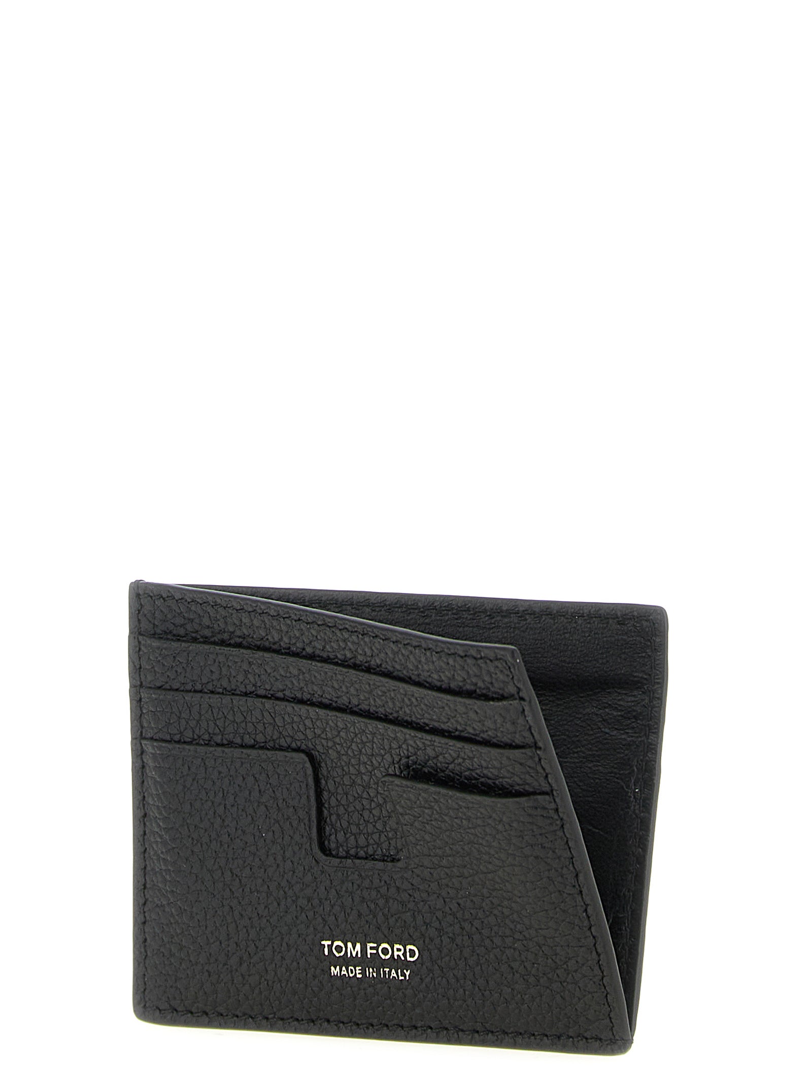 Tom Ford Schwarzer Kalbsleder-Kartenetui