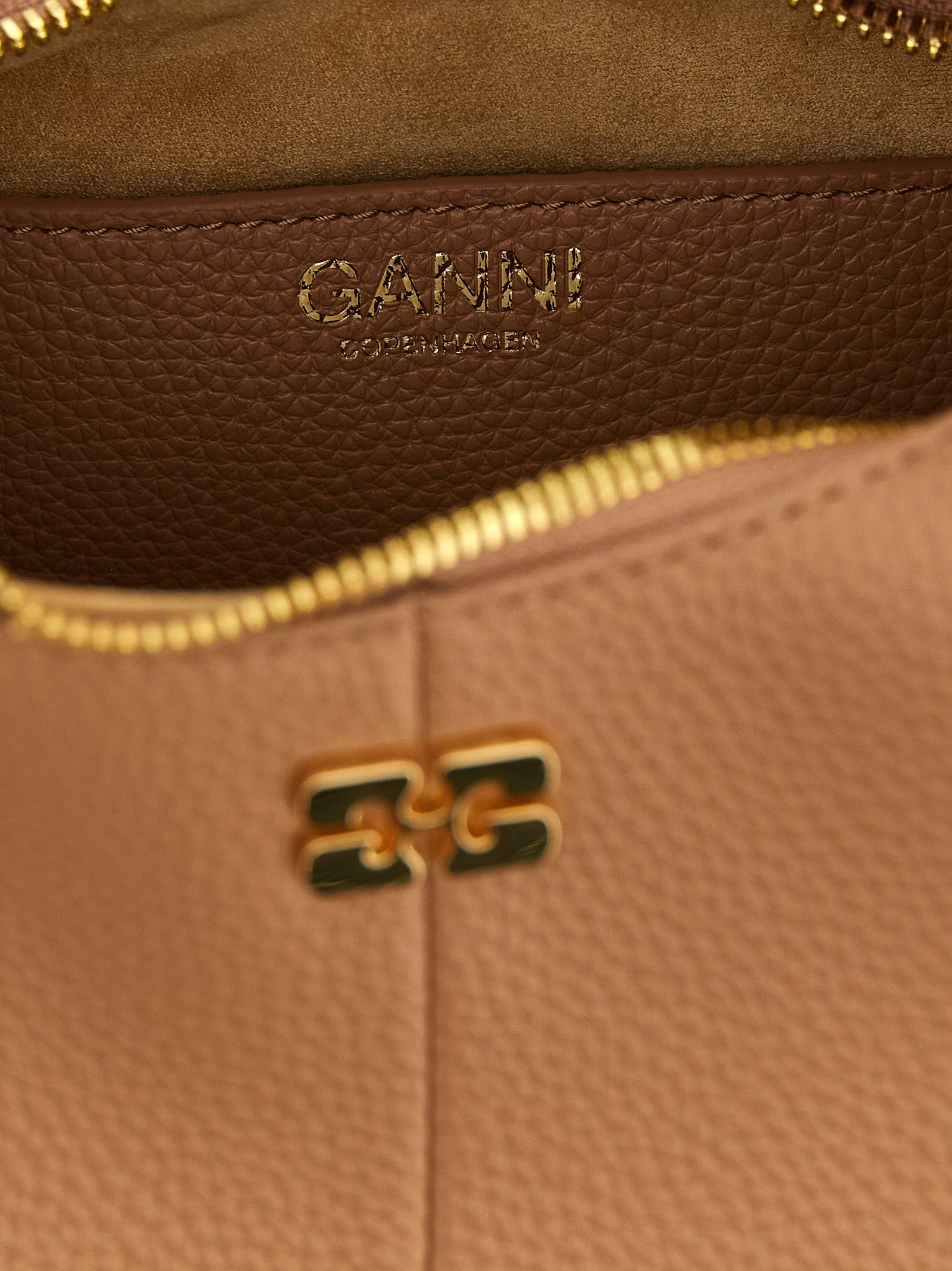Ganni Beige Polyester Handtasche