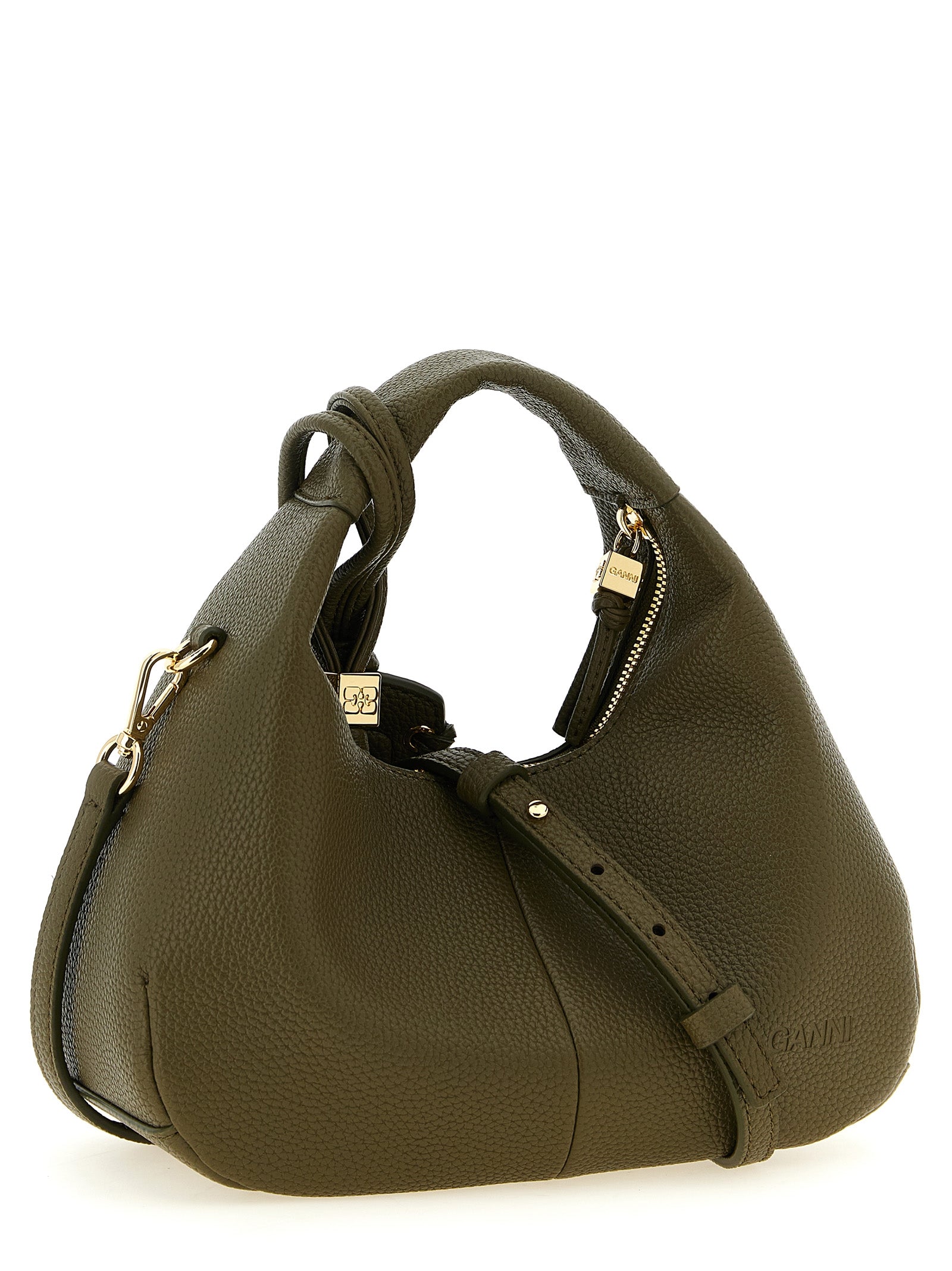 Ganni Zweifarbige Handtasche aus Polyester