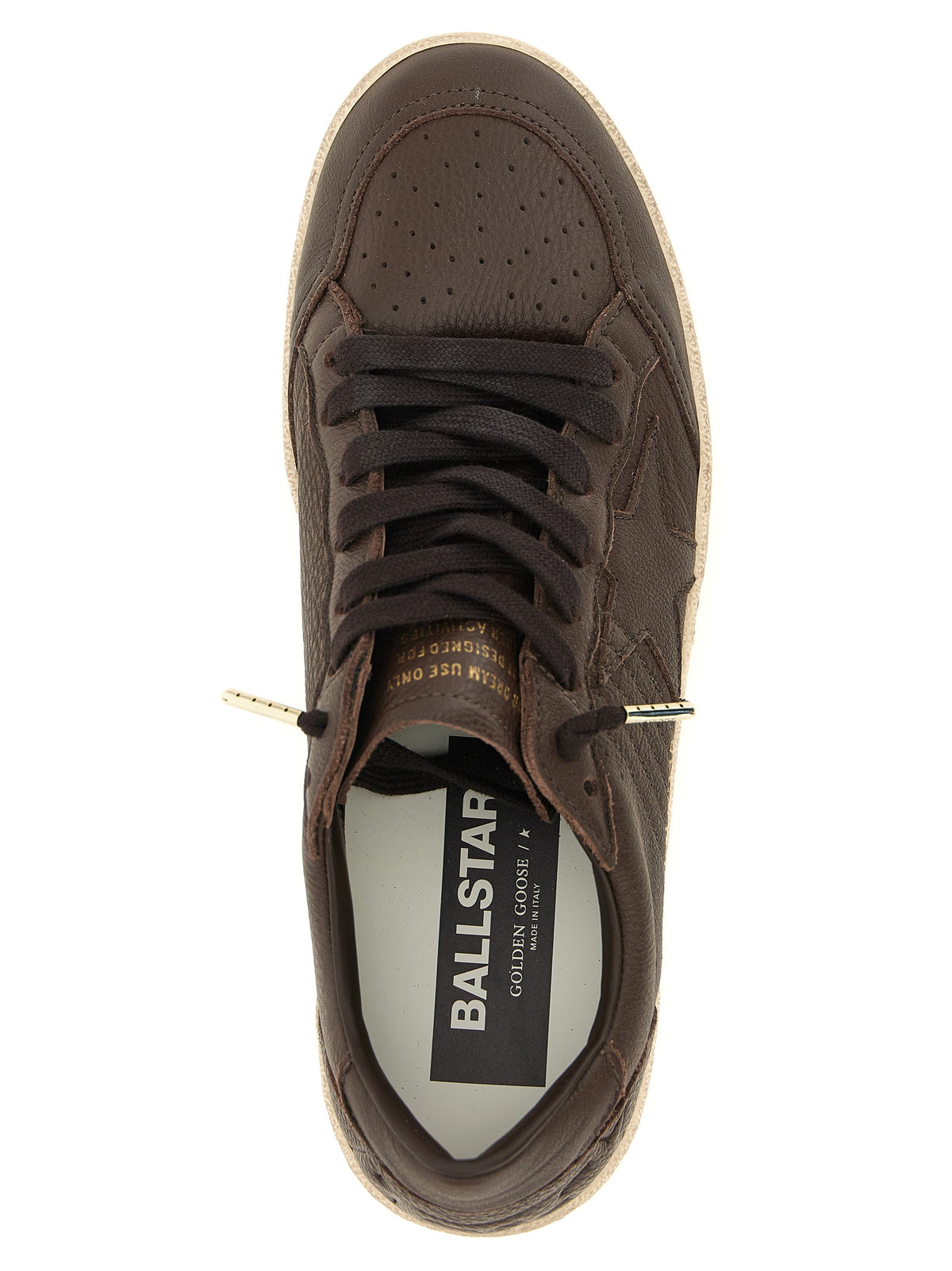 Golden Goose Sneakers aus braunem Rindsleder, Low-Top
