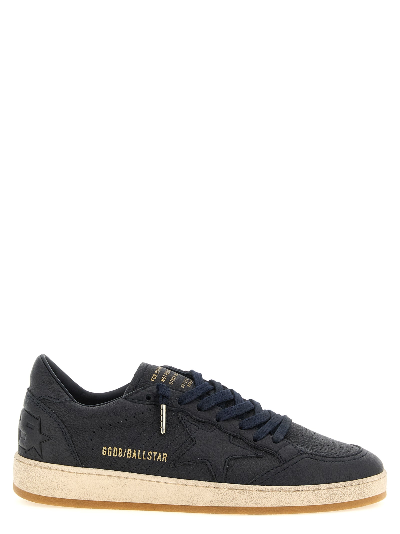 Golden Goose Blaue Sneaker aus Rindsleder