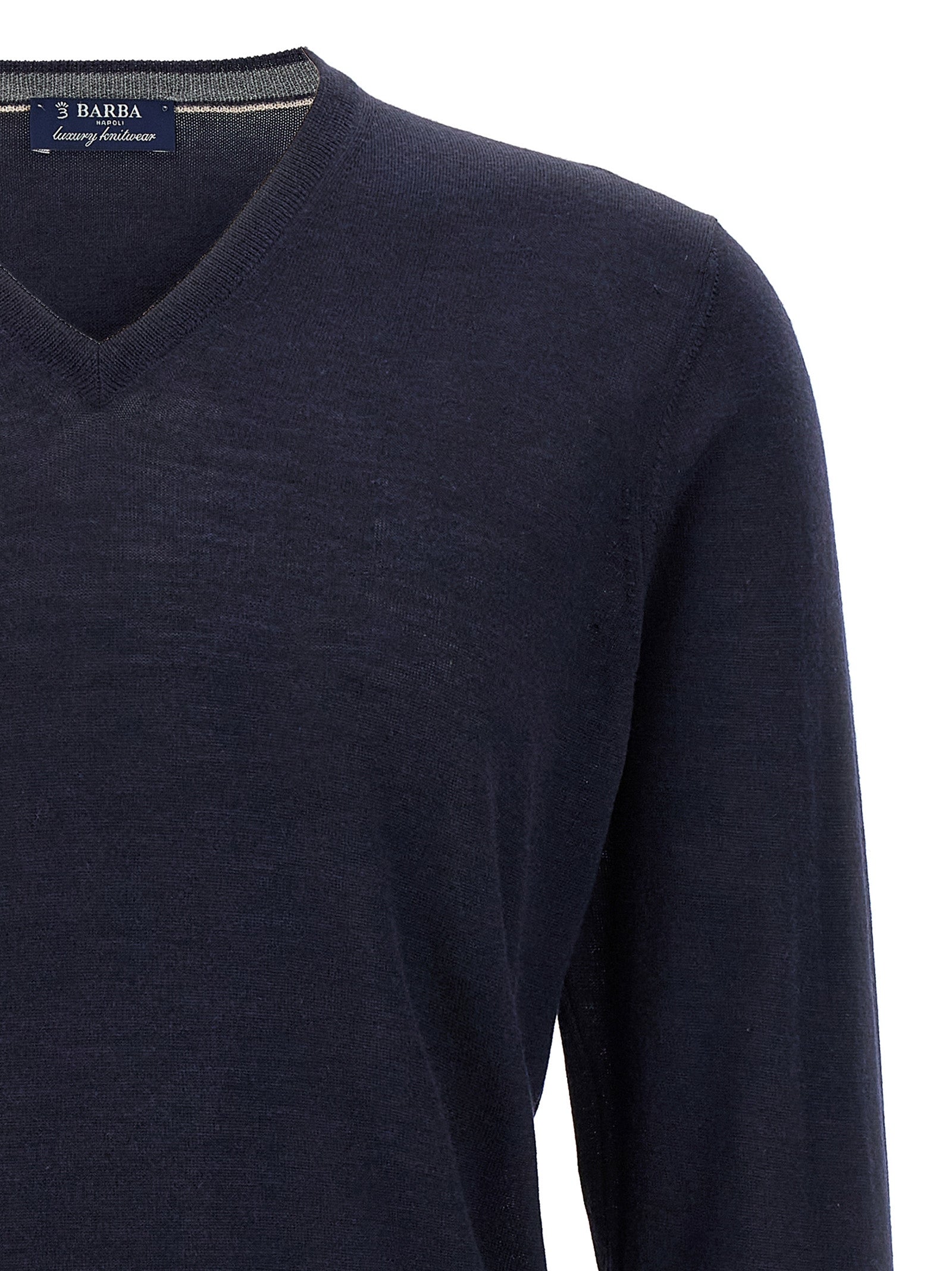 Barba Napoli Blauer Wollcardigan