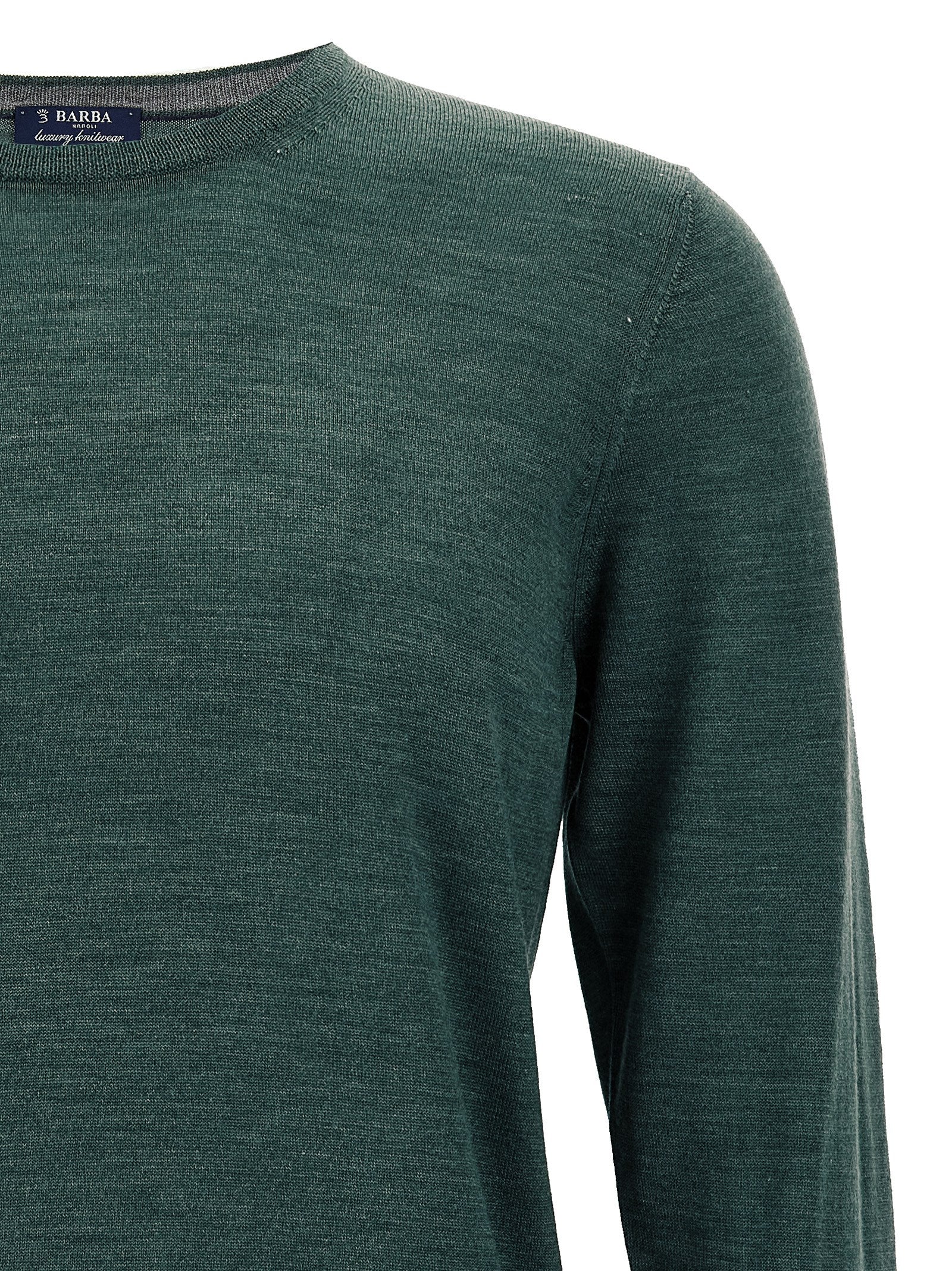 Barba Napoli Zweifarbige Wollstrickjacke