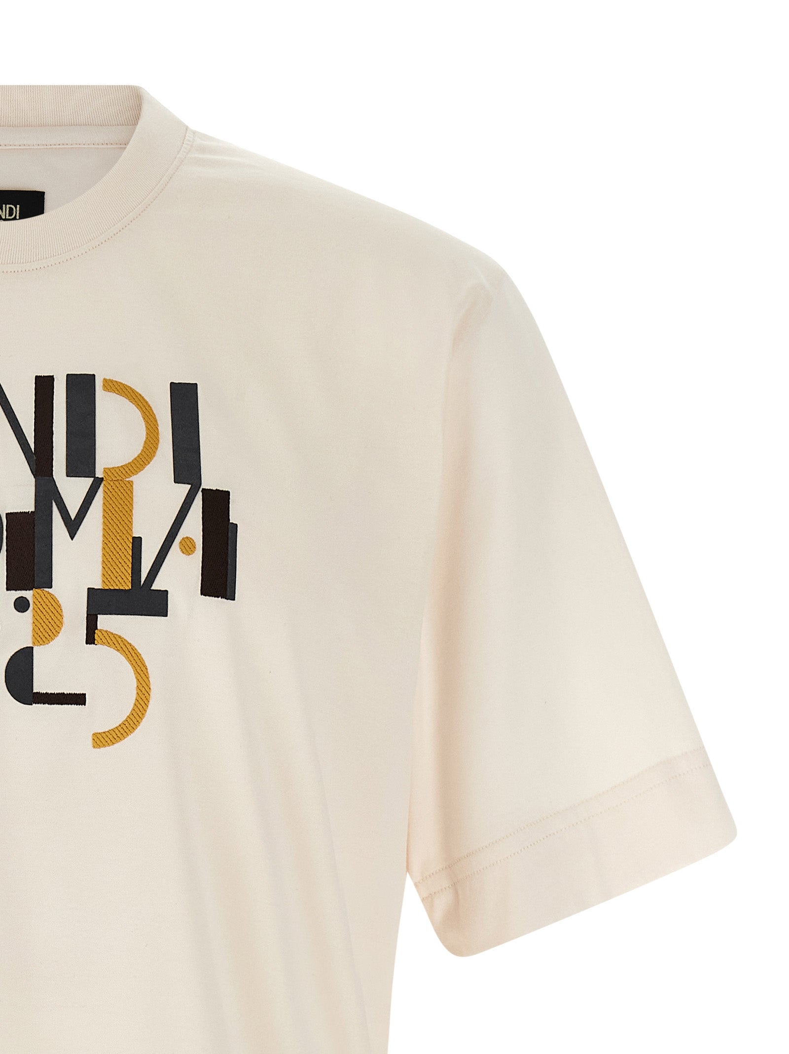 Fendi Weißes Baumwoll-T-Shirt