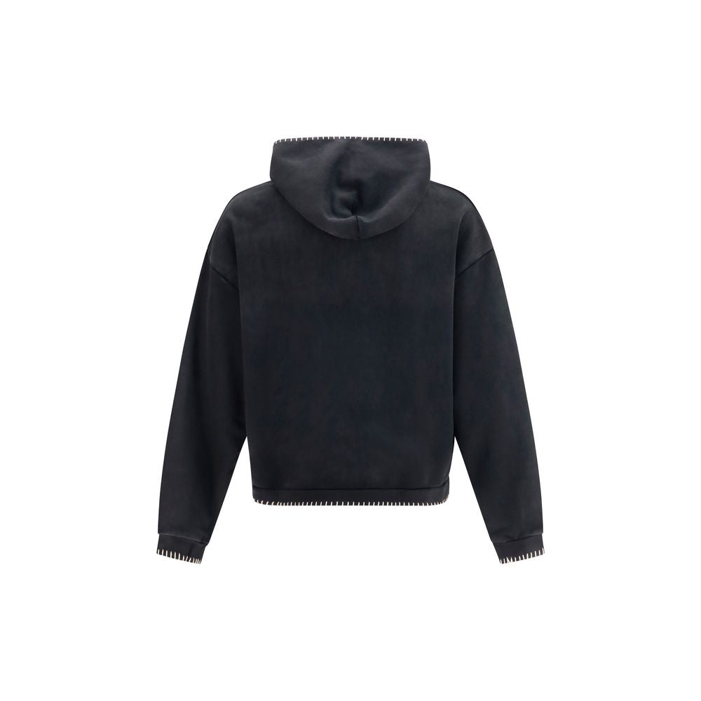 FOUND Schwarzer Baumwoll-Sweatshirt