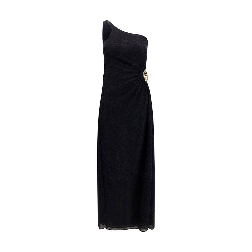 Oséree Schwarzes Polyamid-Cocktailkleid