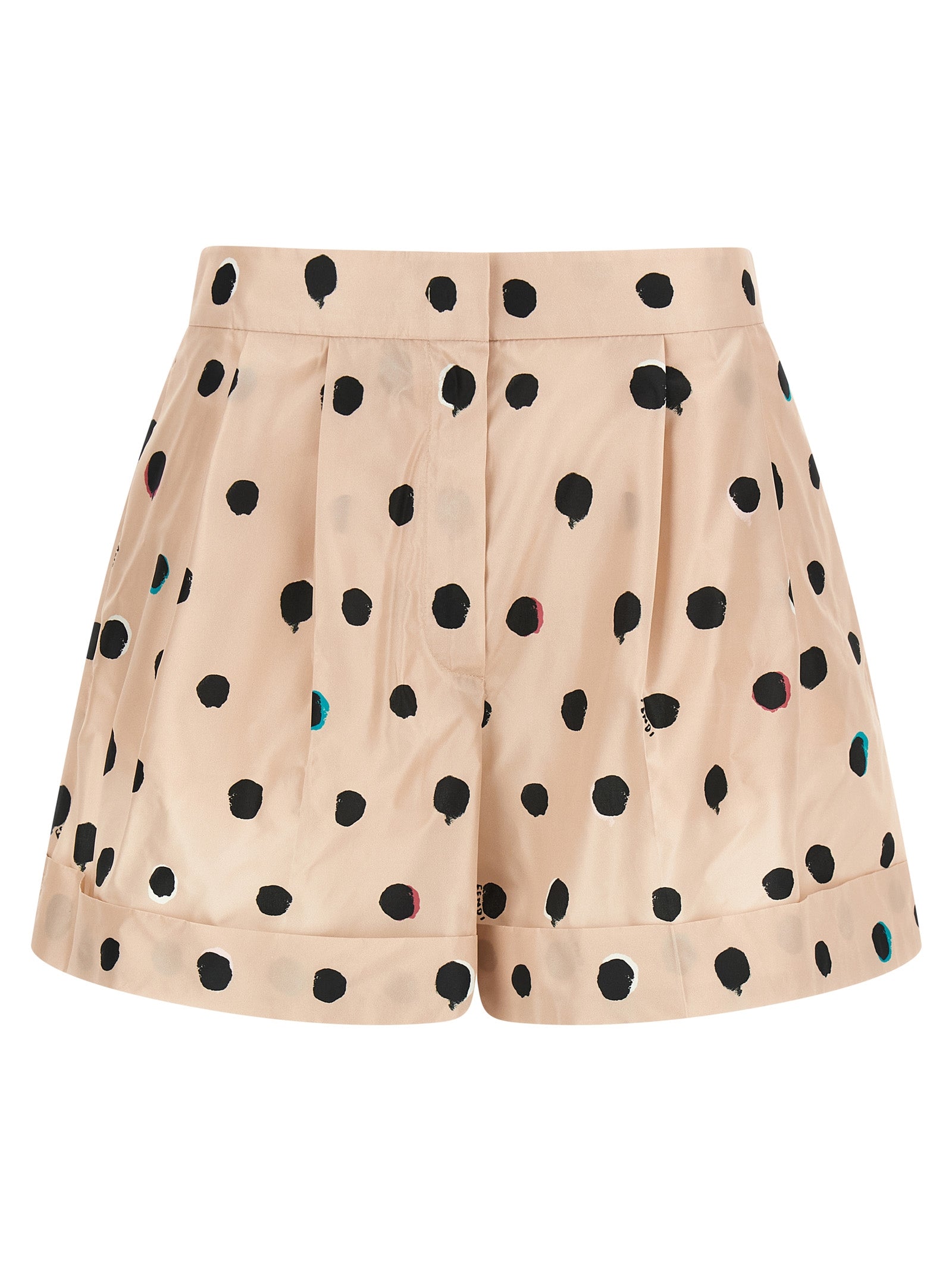 Fendi Mehrfarbige Cargo-Shorts aus Seide