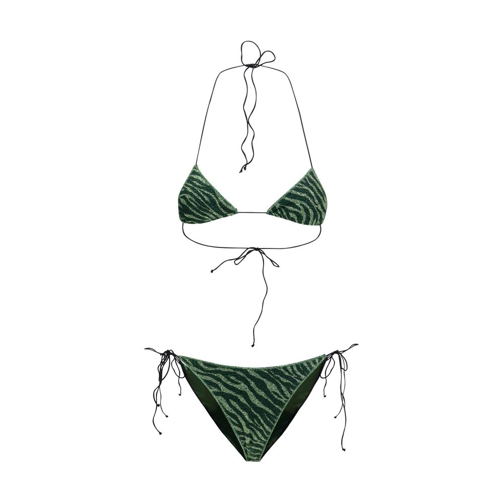 Oséree Grüner Polyamid-Bikini