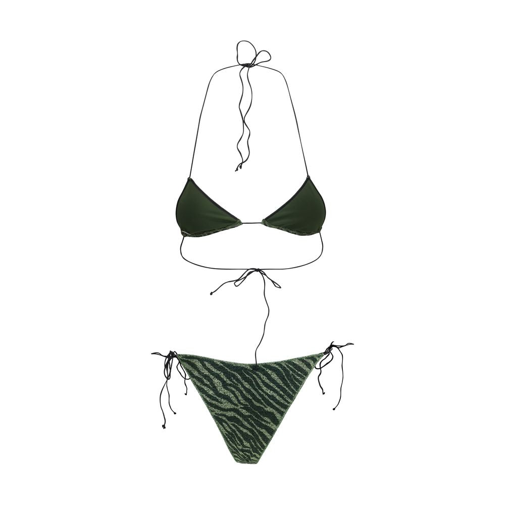 Oséree Grüner Polyamid-Bikini