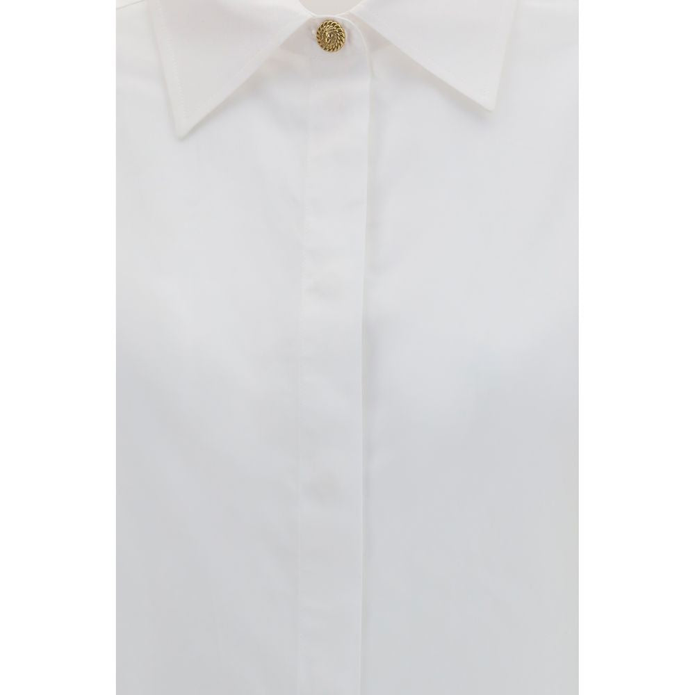 Balmain Weißes Baumwollkleidhemd