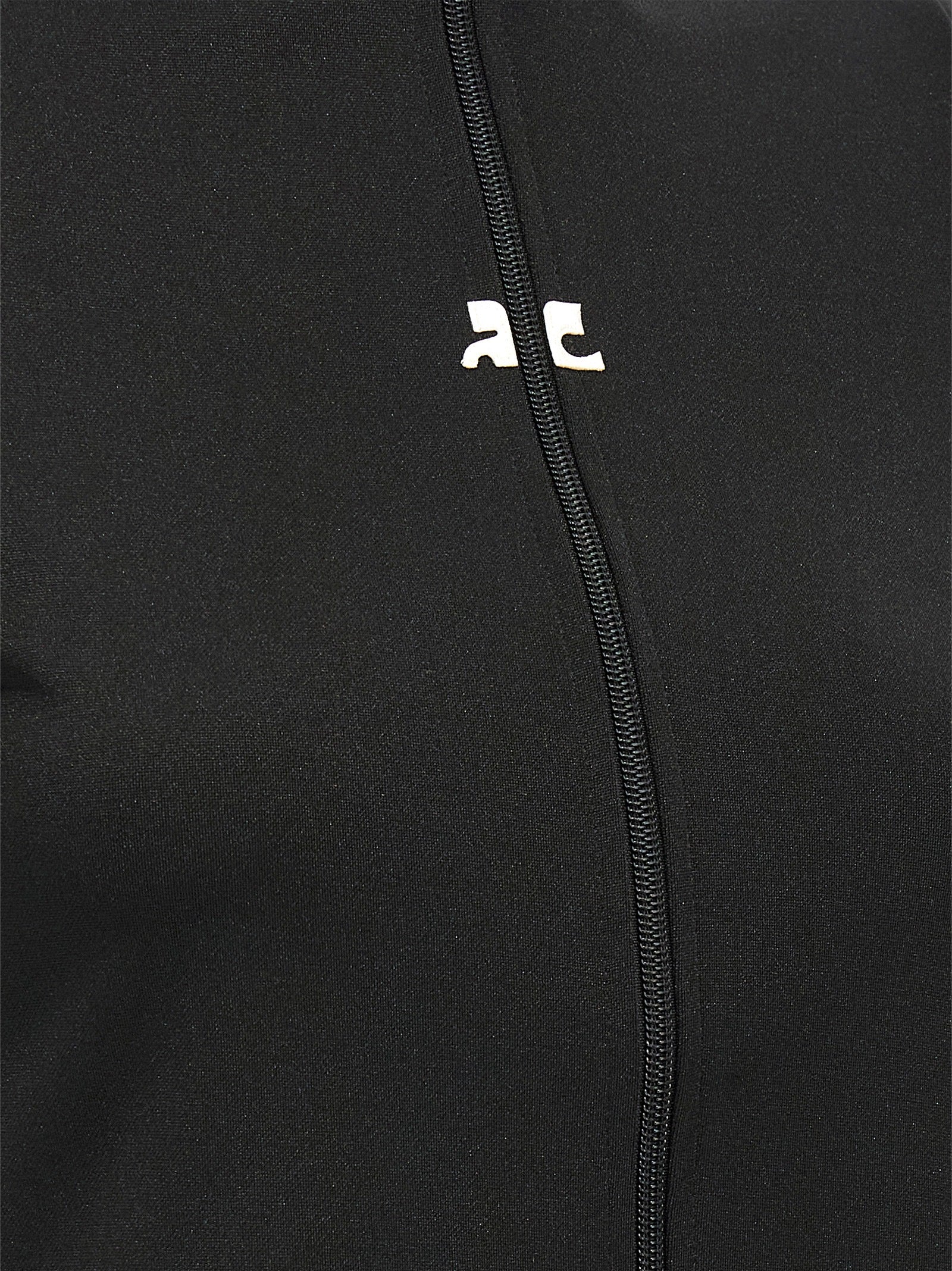 Courrèges Schwarzes Polyester-Oberteil