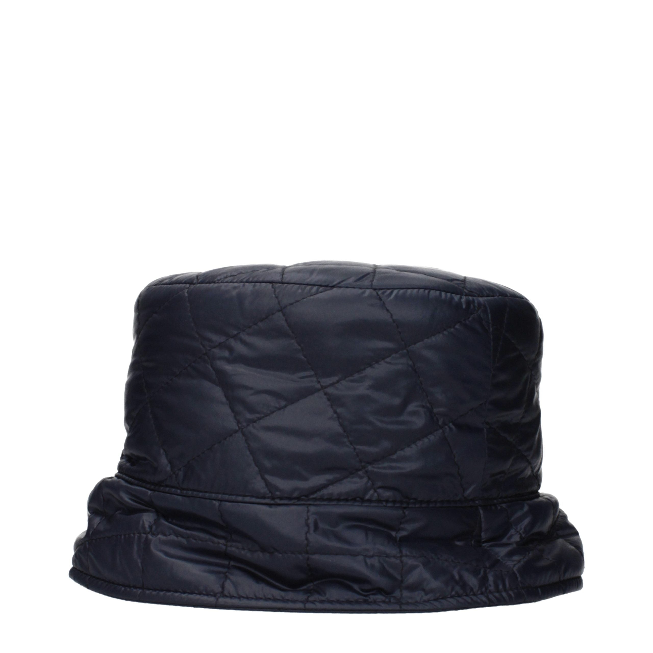 Moncler Blauer Baumwoll-Eimerhut