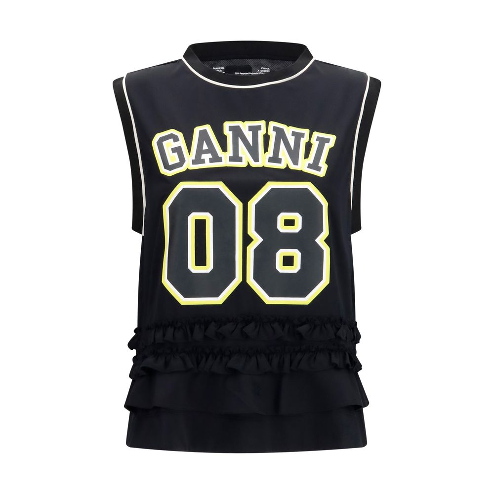Ganni Schwarze Polyester-Sportbekleidung