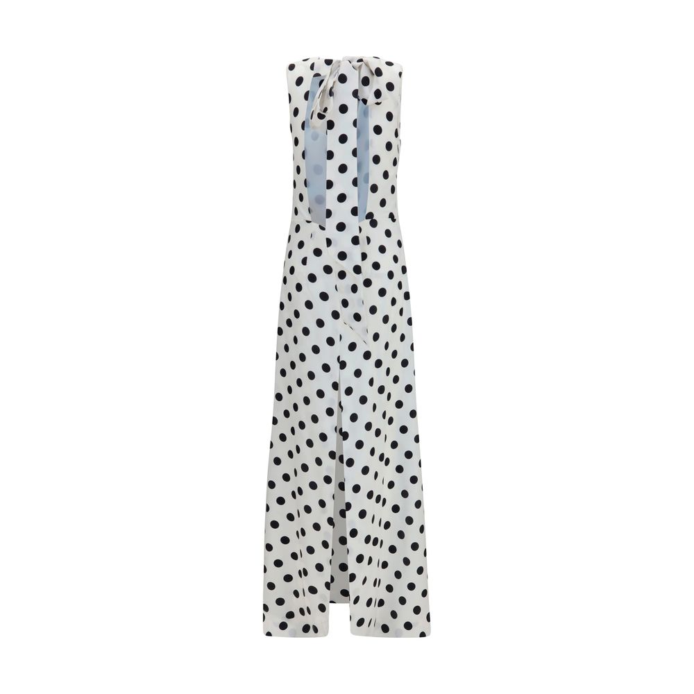 SA SU PHI Langes weißes Seidenkleid