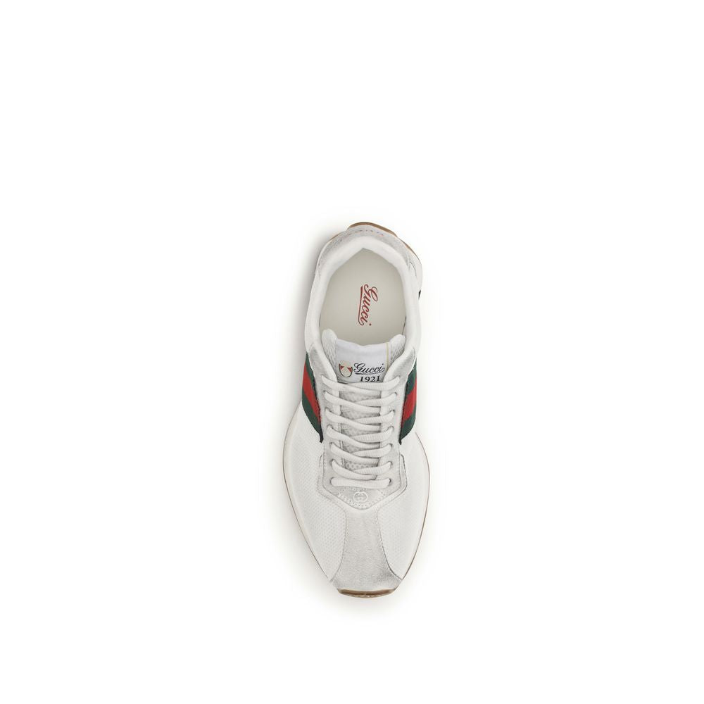 Gucci Weiße Sneaker aus Polyester im Athletic-Stil