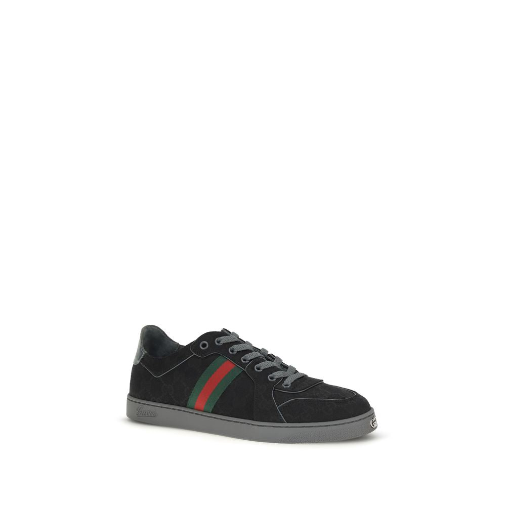 Gucci Schwarze Stoff-Sneaker
