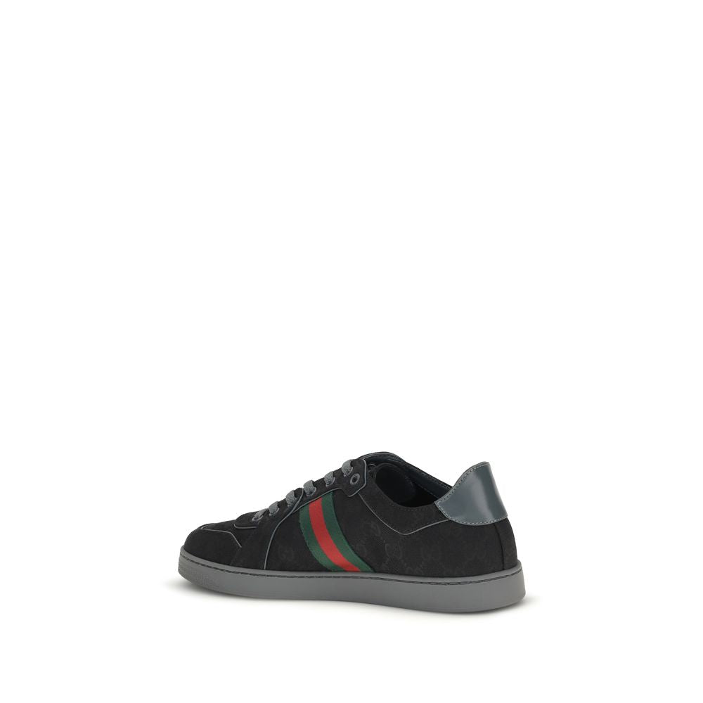 Gucci Schwarze Stoff-Sneaker