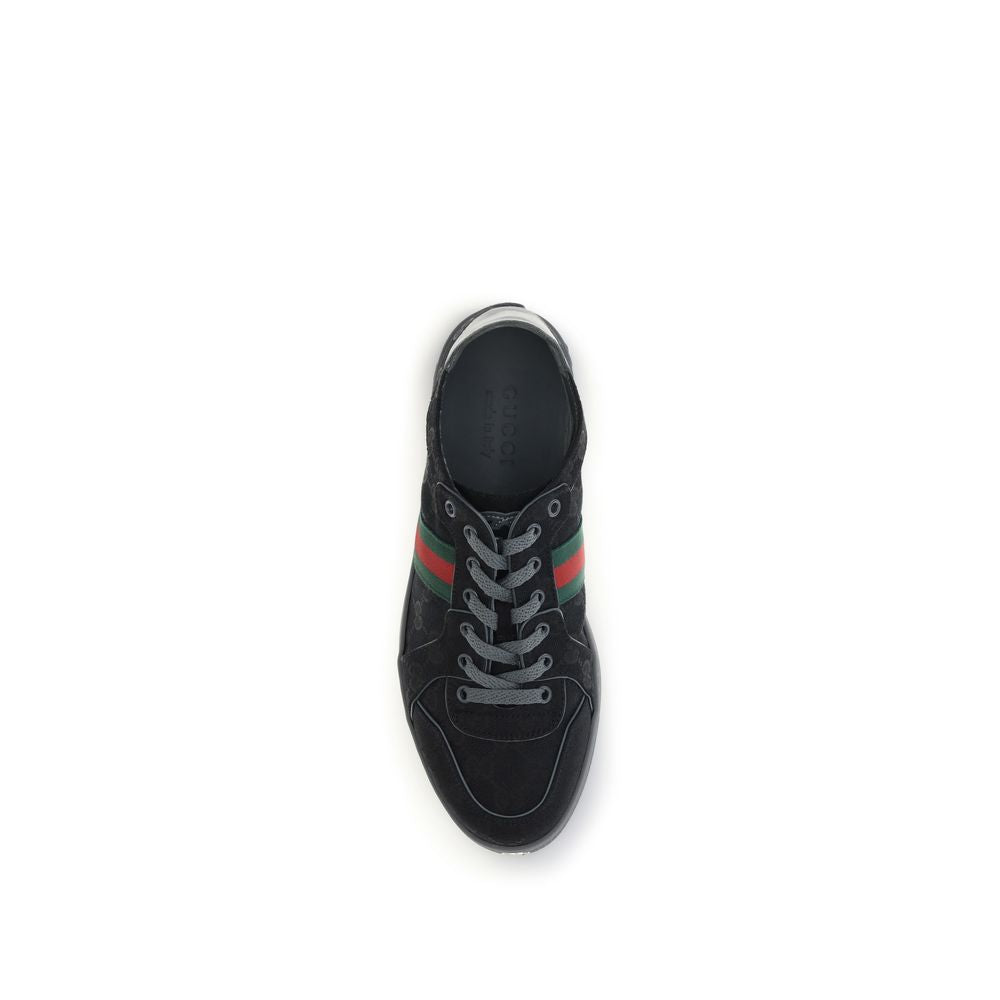 Gucci Schwarze Stoff-Sneaker