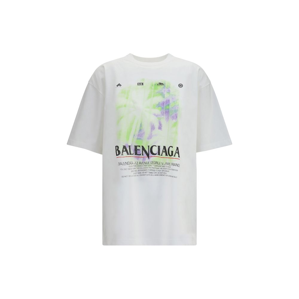Balenciaga Weißes Baumwoll-T-Shirt