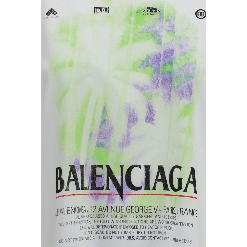 Balenciaga Weißes Baumwoll-T-Shirt