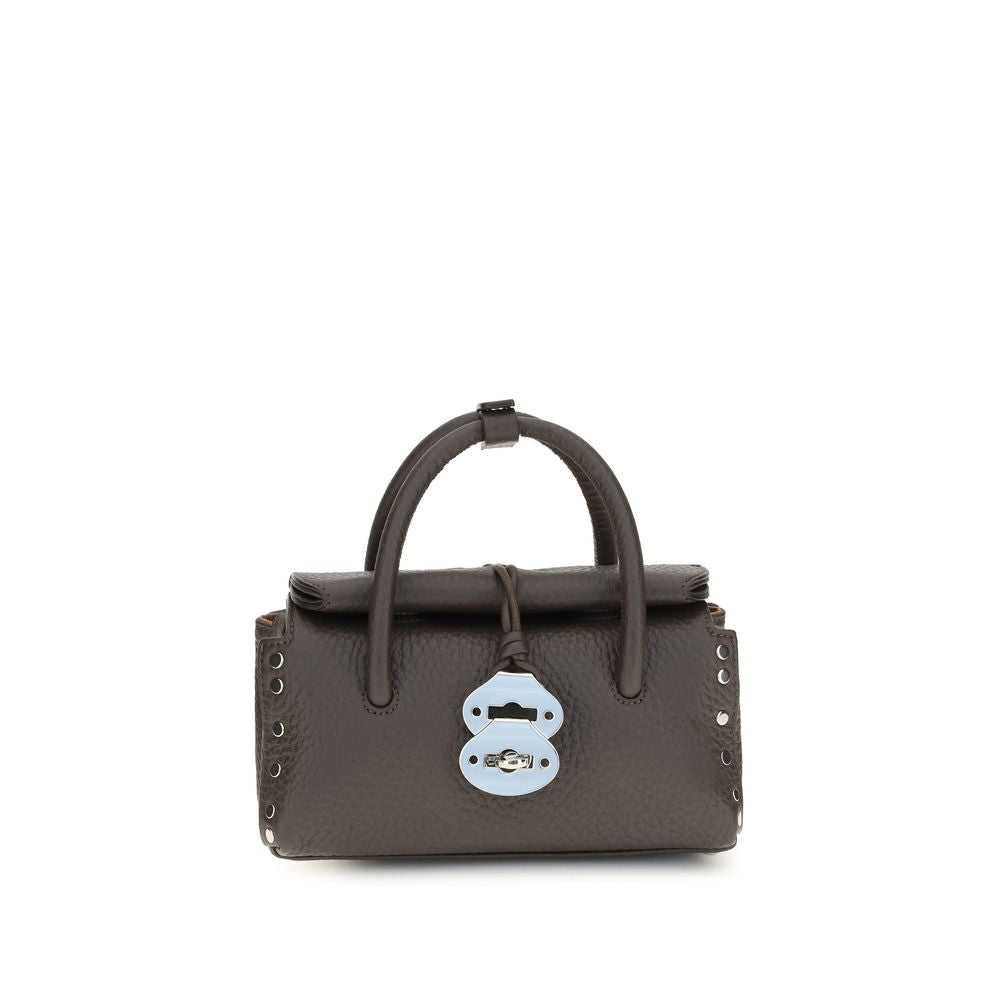 Zanellato Braune Kalbsleder Bos Taurus Handtasche