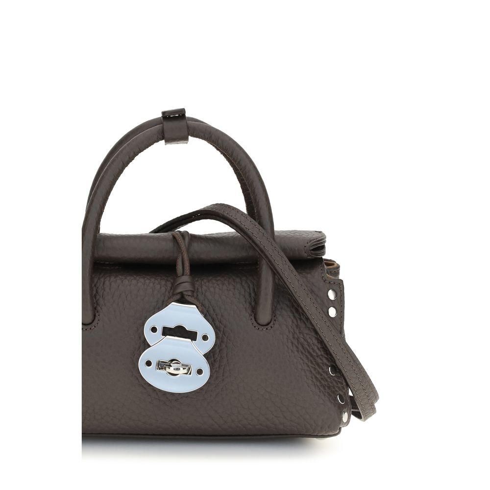 Zanellato Braune Kalbsleder Bos Taurus Handtasche