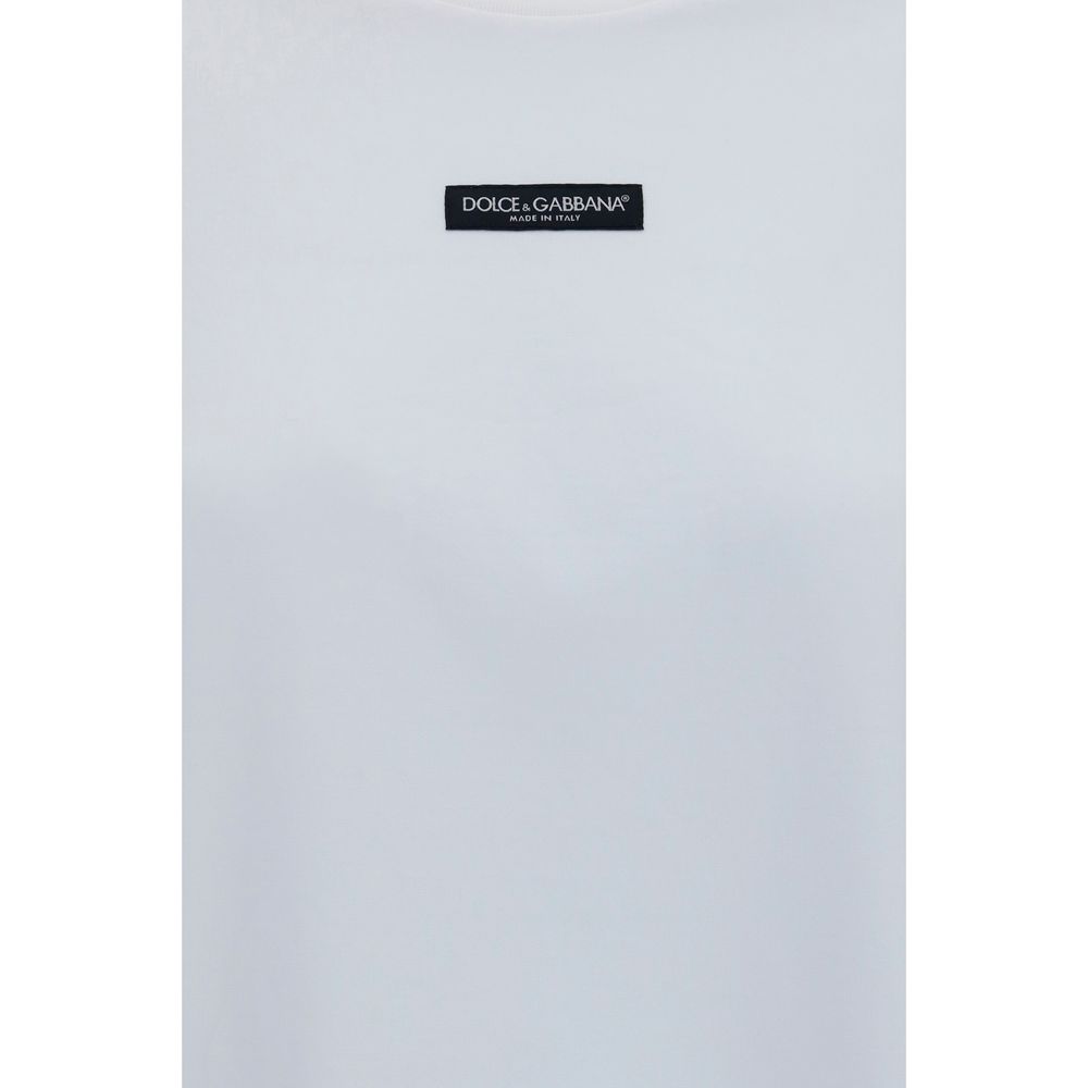 Dolce & Gabbana Weißes Baumwoll-T-Shirt