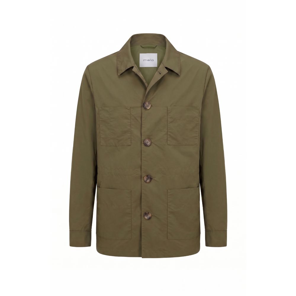 Malo Grüne Nylon Herrenjacke