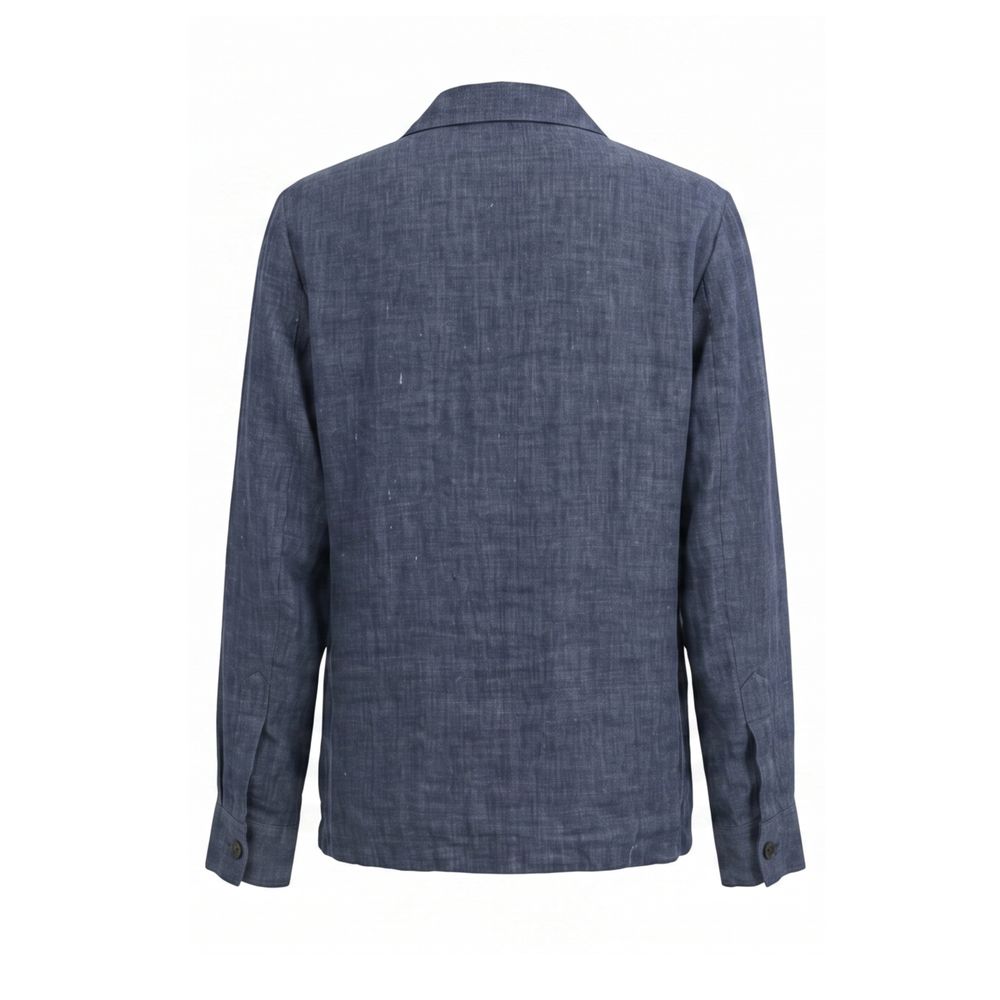Malo Blaue Leinenjacke für Herren
