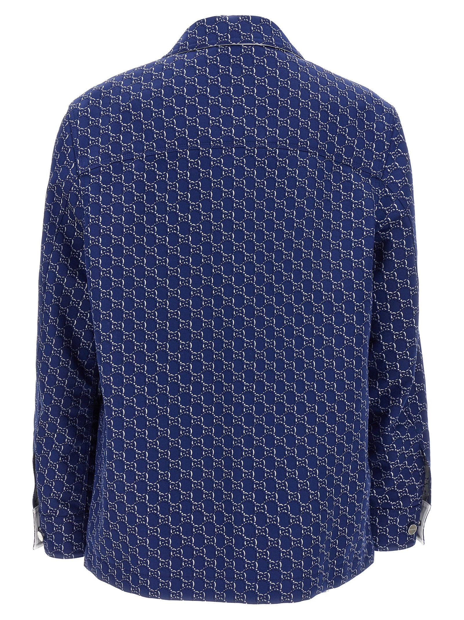 Gucci Blaue Bikerjacke aus Baumwolle