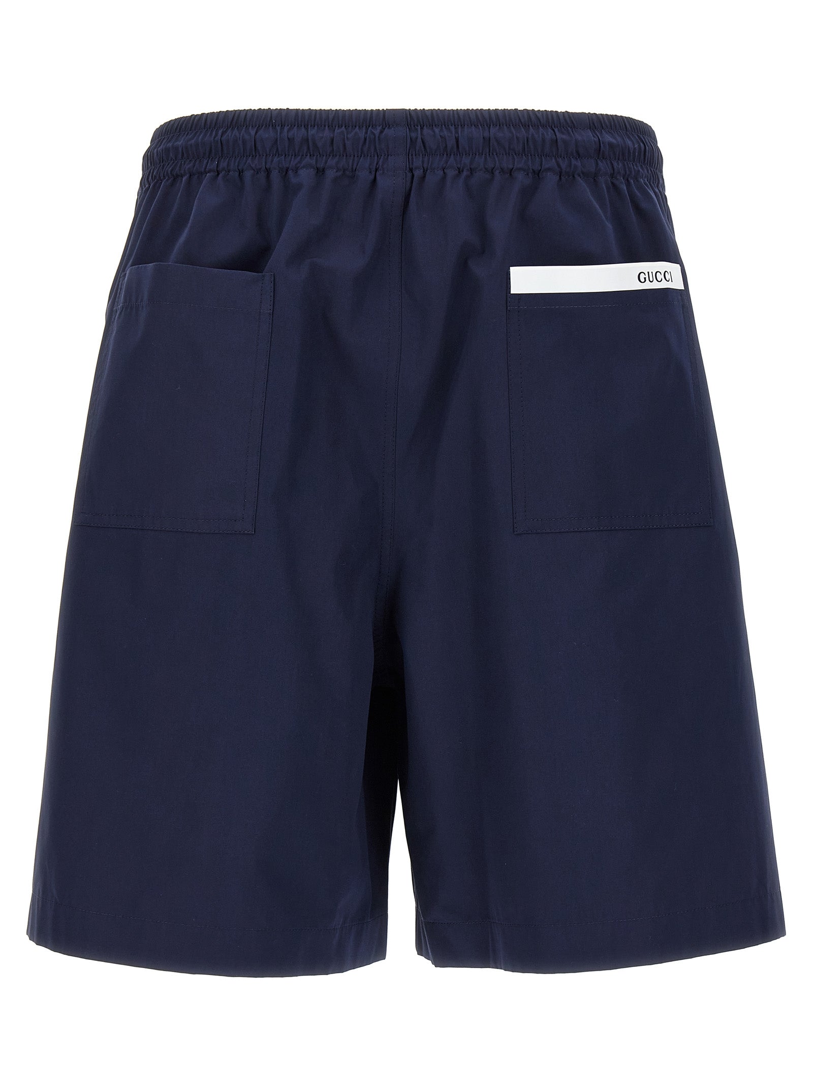 Gucci Blaue Baumwoll-Bermudashorts