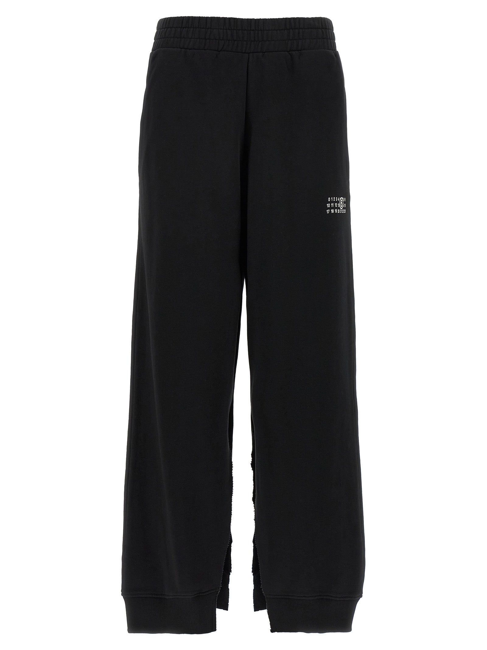 MM6 Maison Margiela Schwarze Baumwoll-Jogginghose (Trainingshose)