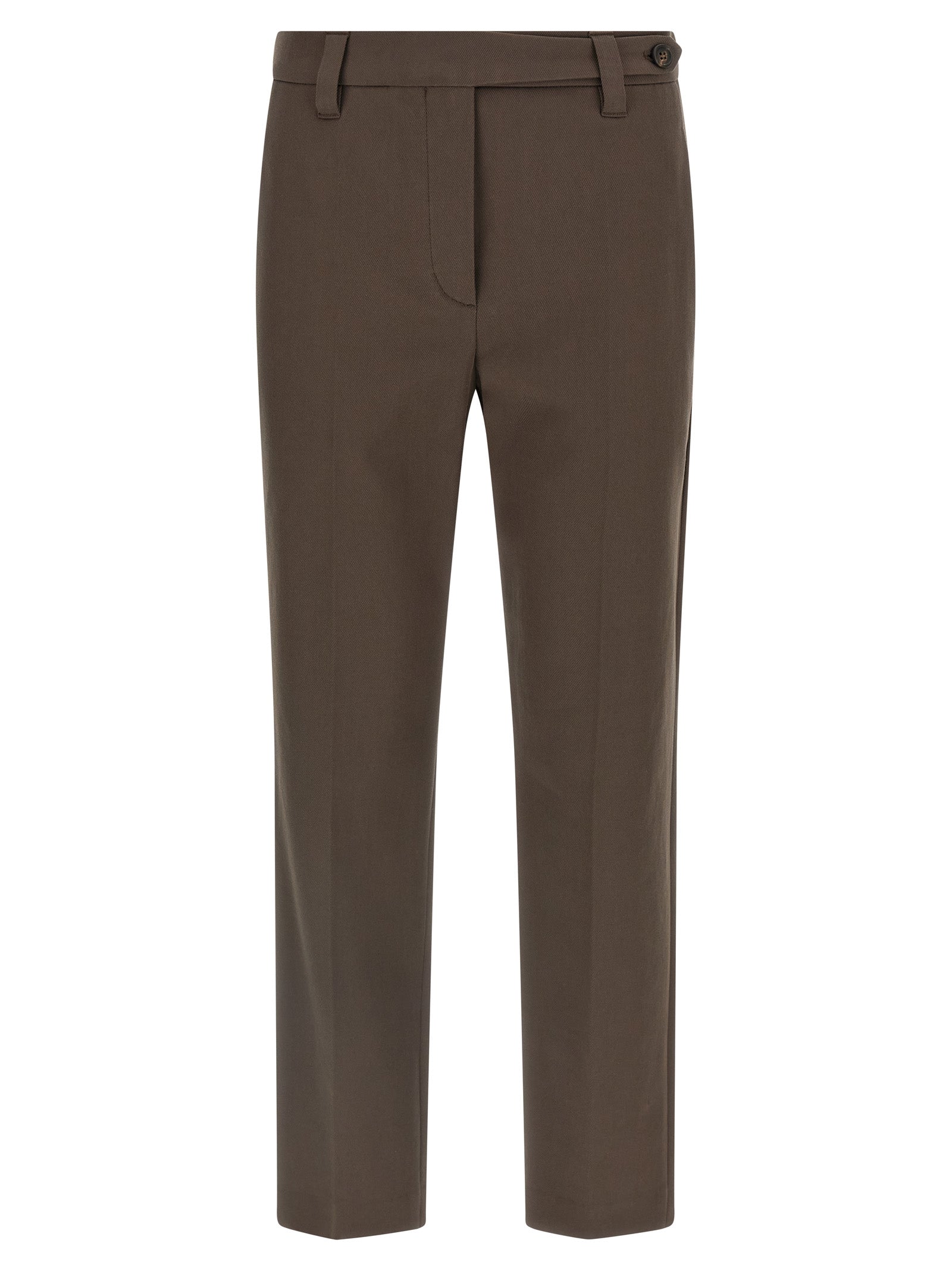 Brunello Cucinelli Braune Baumwollhose für die Freizeit