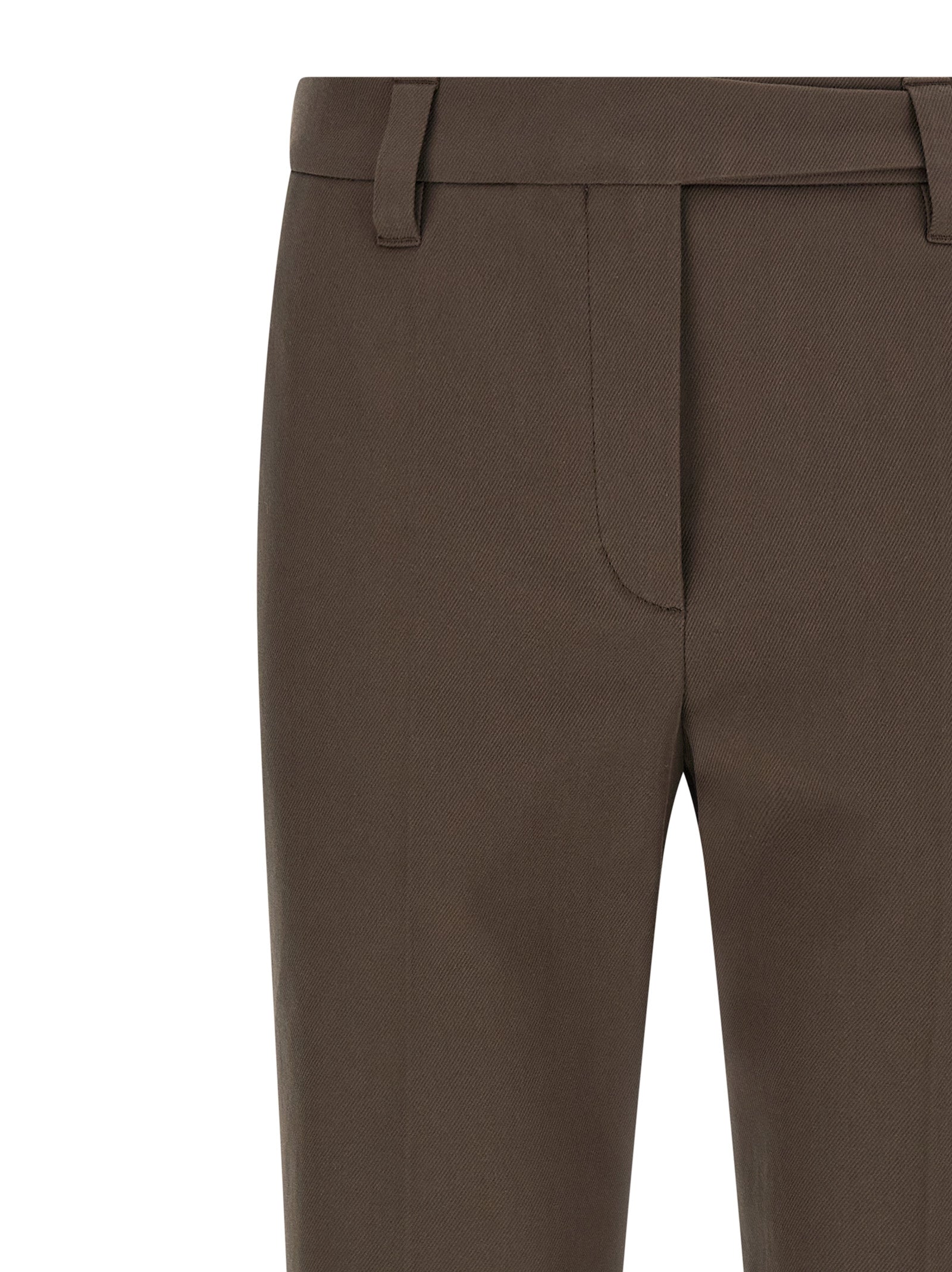 Brunello Cucinelli Braune Baumwollhose für die Freizeit